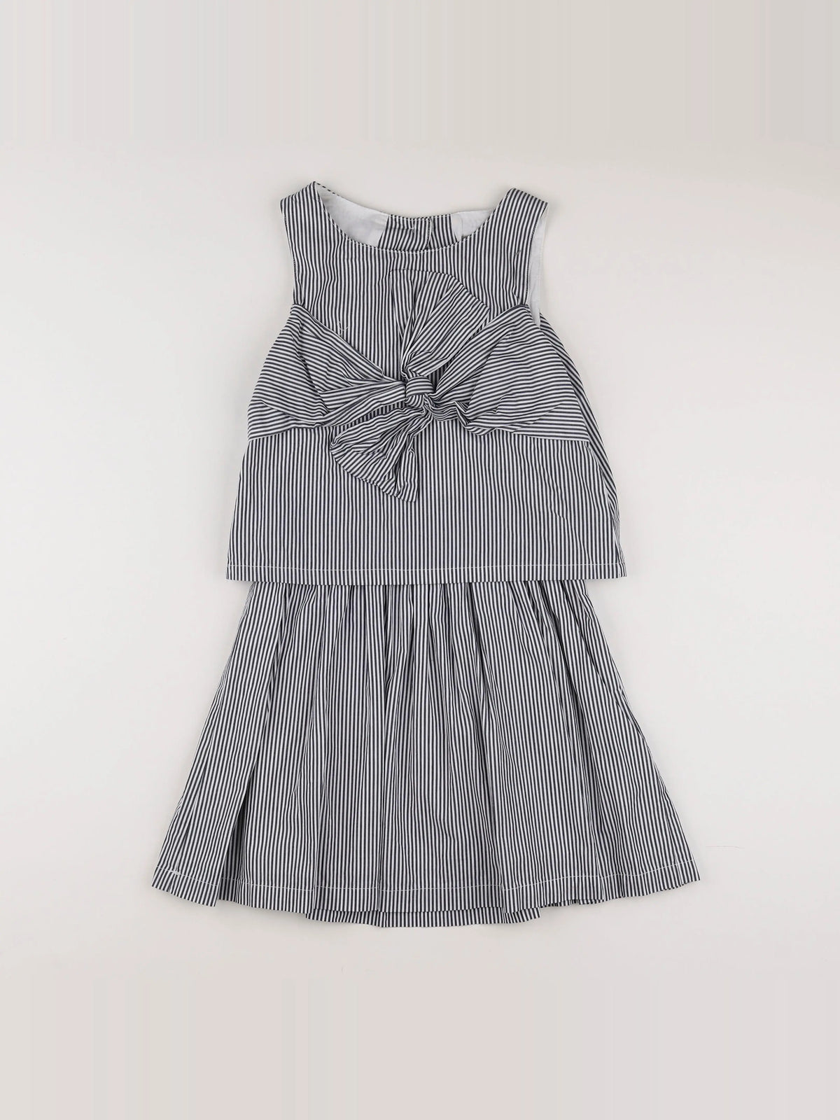 Vertbaudet - robe gris - 9 ans