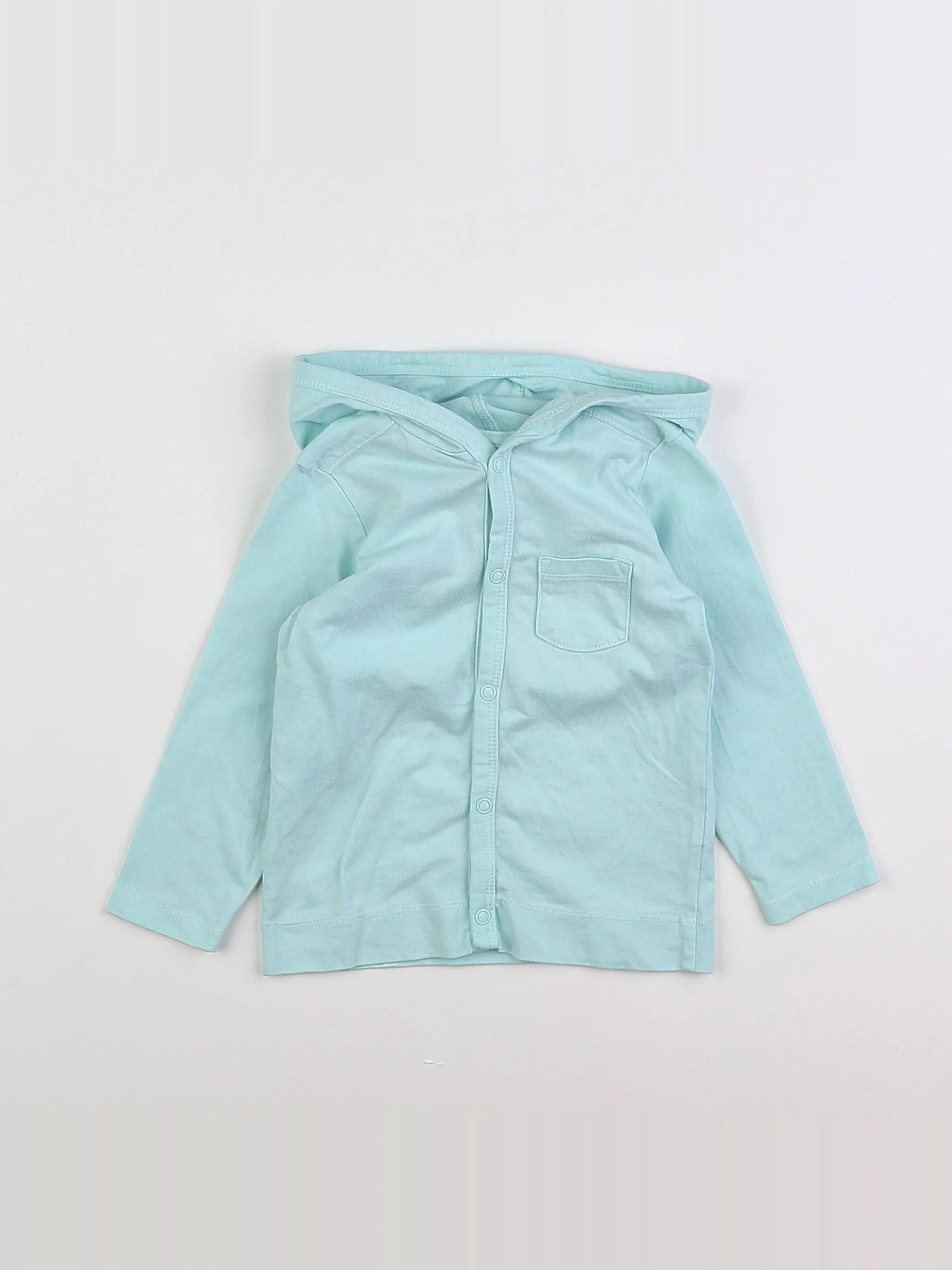 H&M - tee-shirt bleu - 9/12 mois