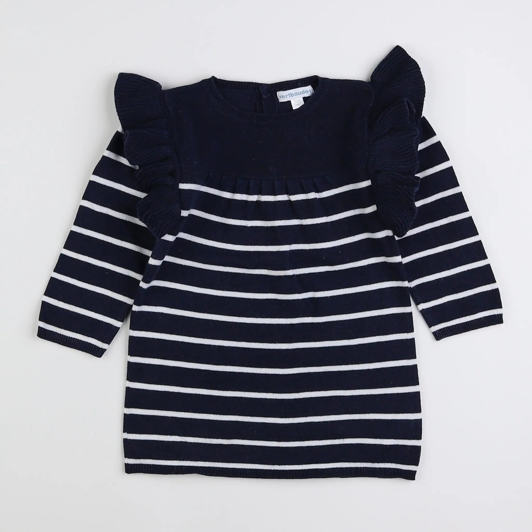 Vertbaudet - robe bleu - 18 mois