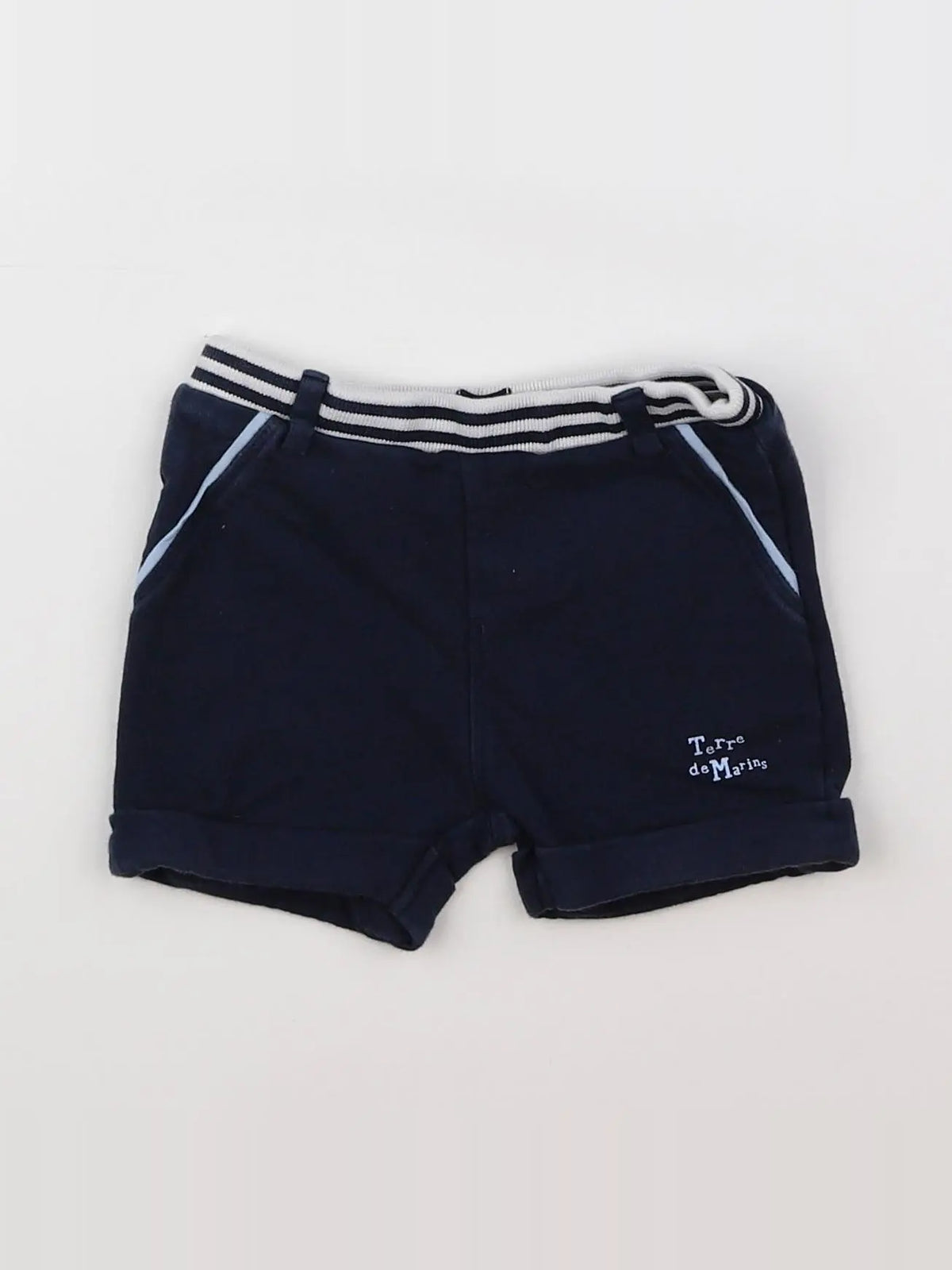 Terre de marins - short bleu - 6 mois