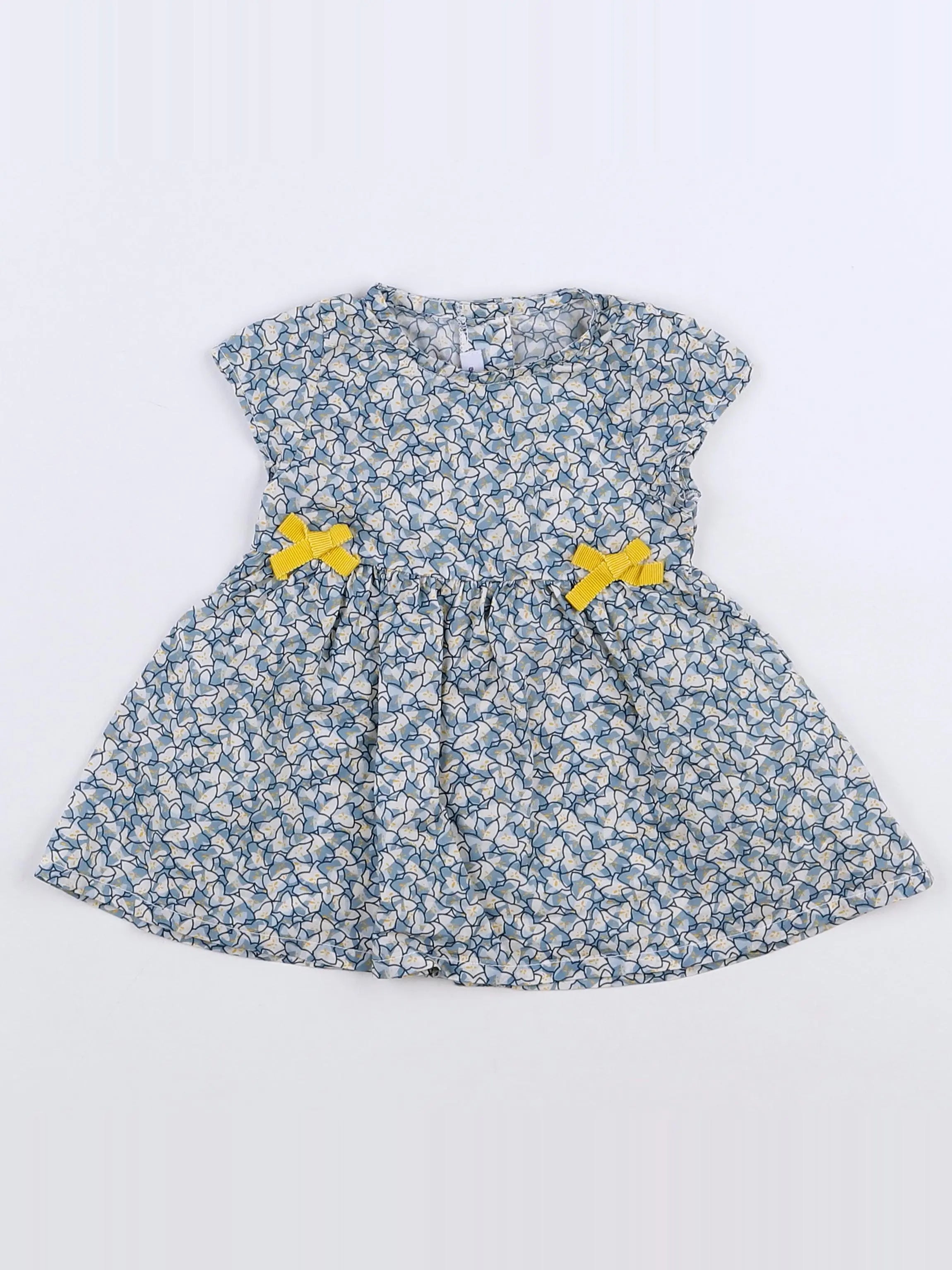 Absorba - robe bleu, jaune - 3 mois