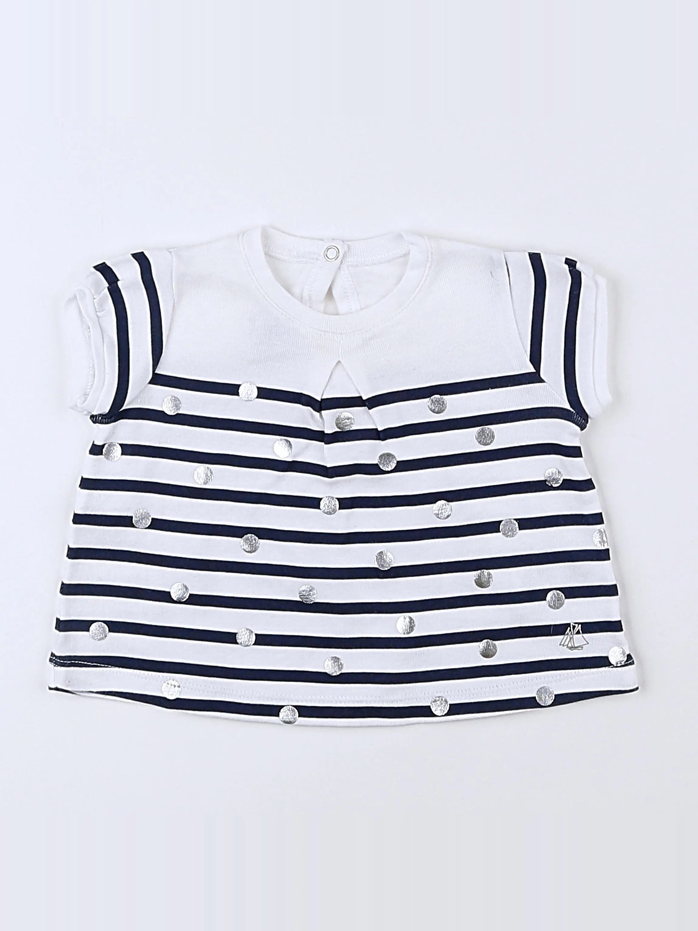 Petit Bateau - tee-shirt blanc - 3 mois