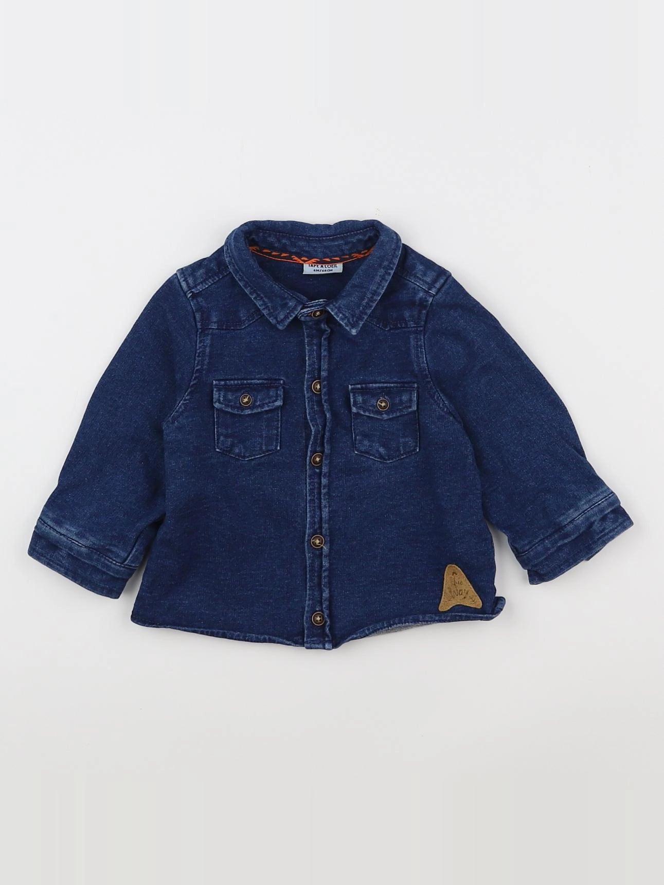 Tape à l'oeil - chemise bleu - 6 mois