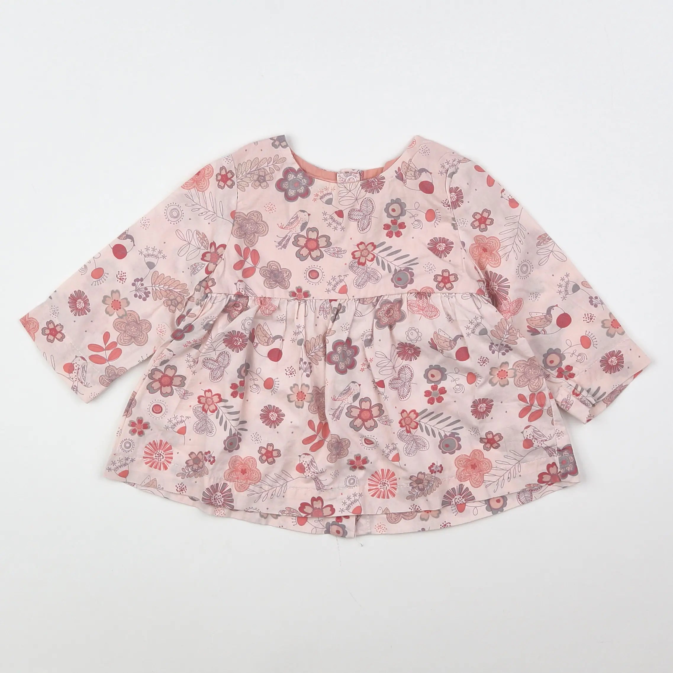 Vertbaudet - blouse rose - 9 mois