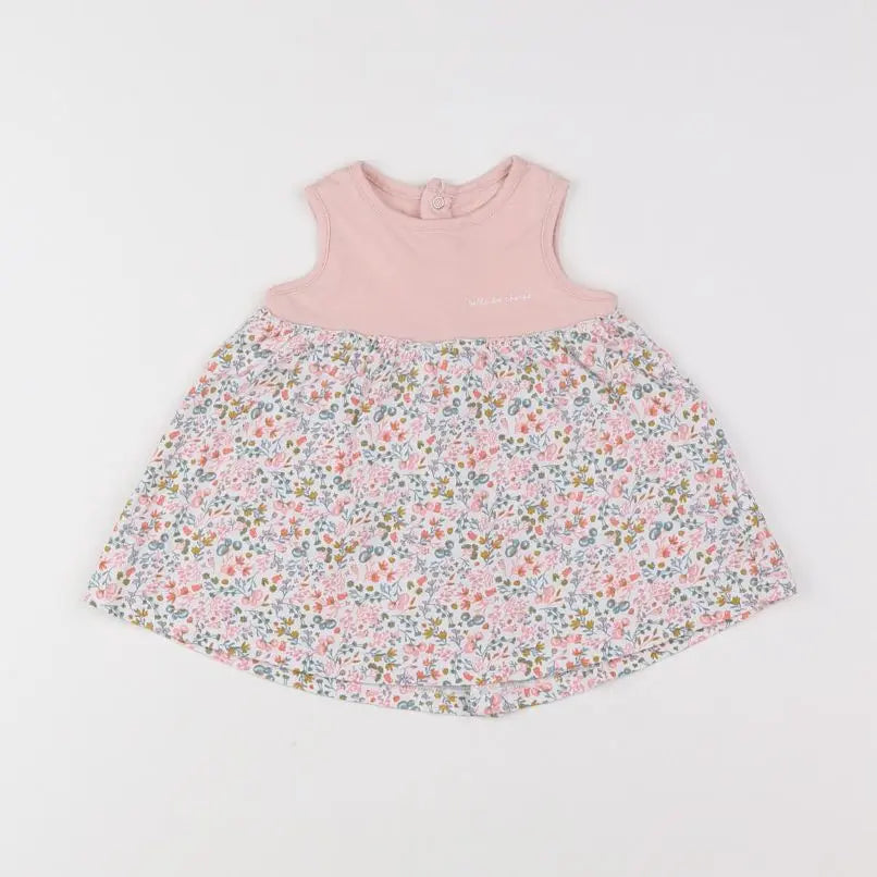 Vertbaudet - robe rose - 3 mois