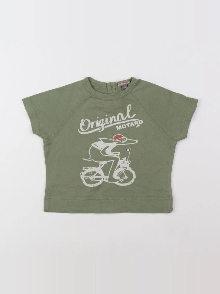 Emile et Ida - tee-shirt vert - 12 mois