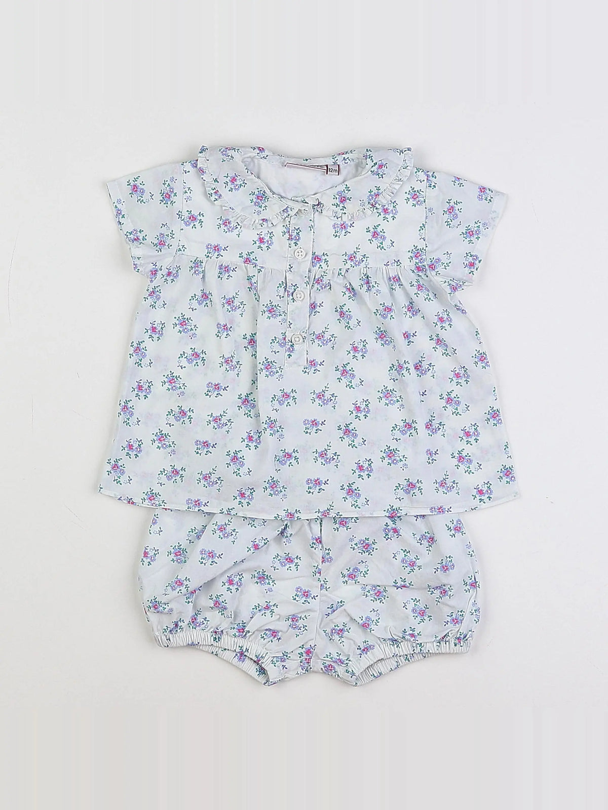 Acanthe - ensemble blanc - 12 mois
