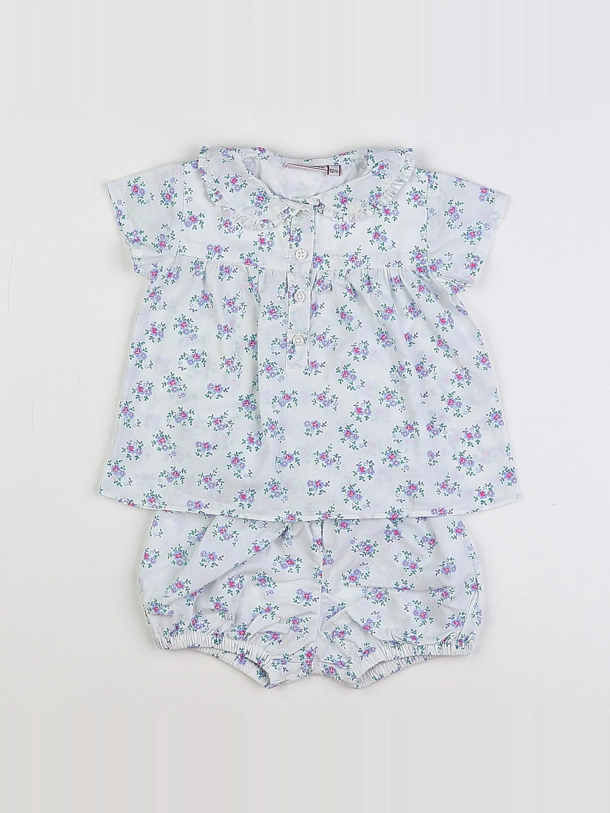 Acanthe - ensemble blanc - 12 mois