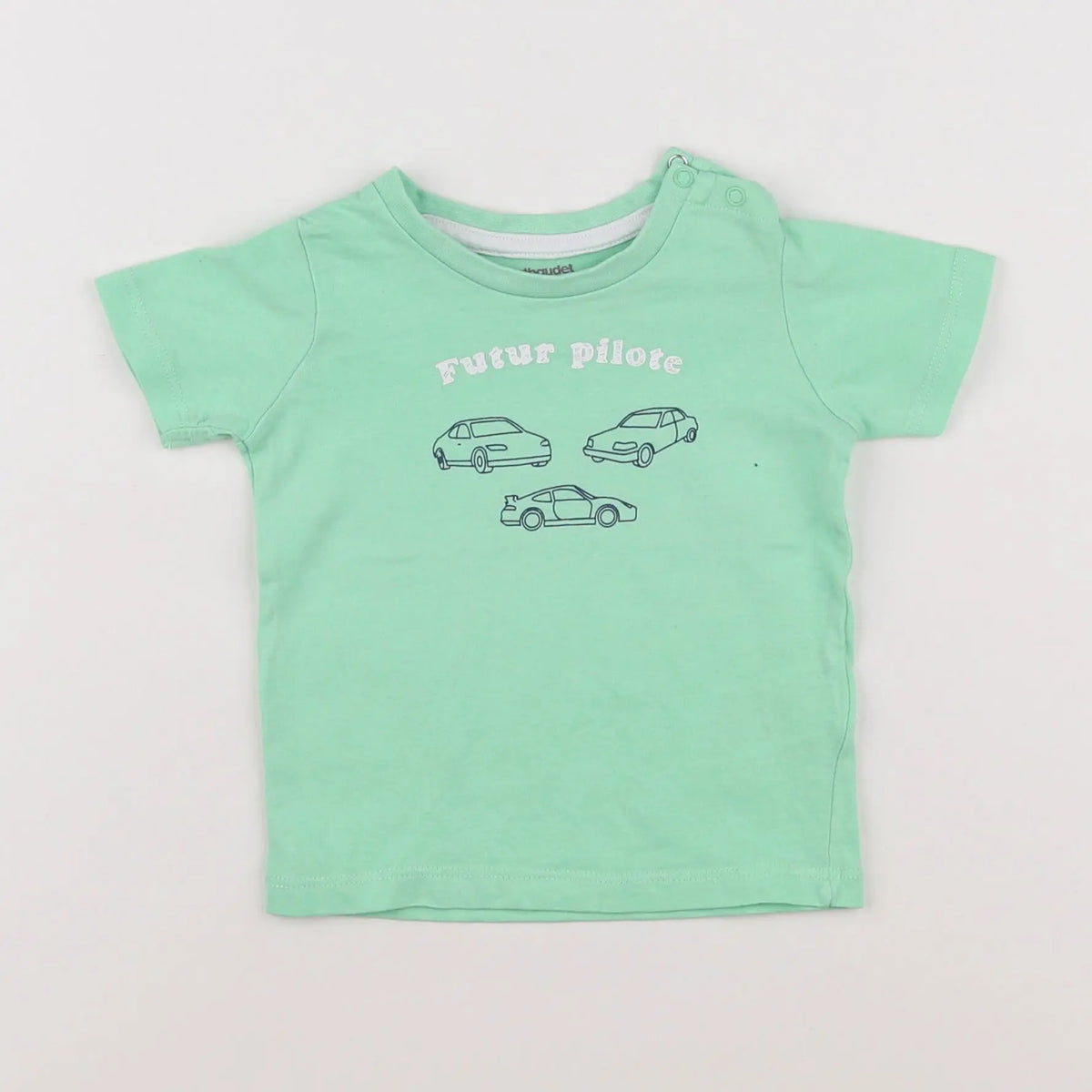 Vertbaudet - tee-shirt vert - 6 mois