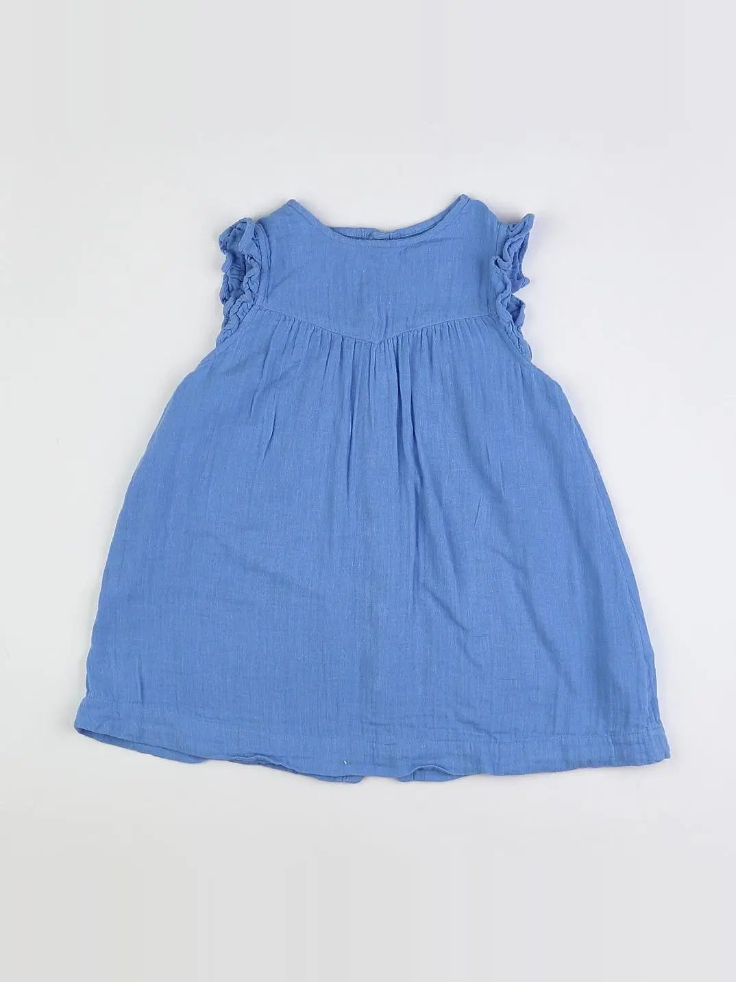 Petit Bateau - robe bleu - 18 mois