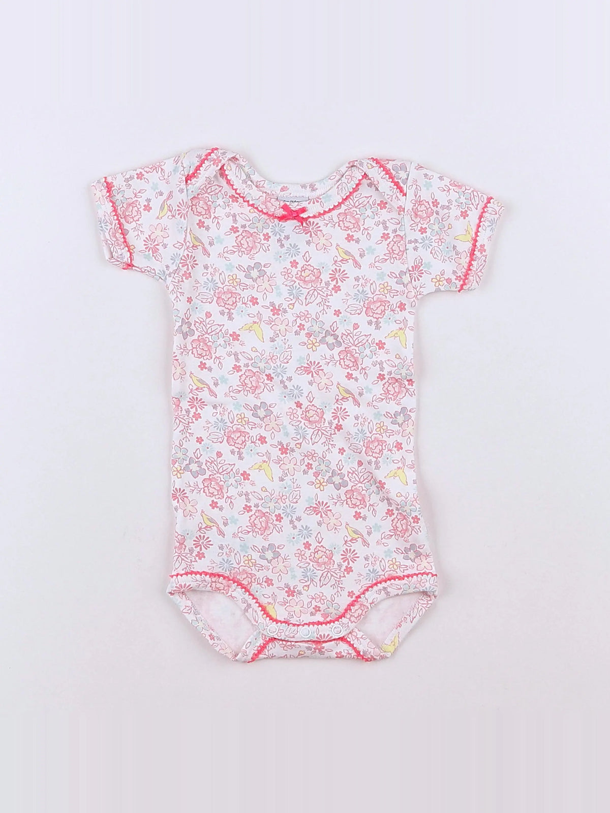Petit Bateau - body rose - 3 mois