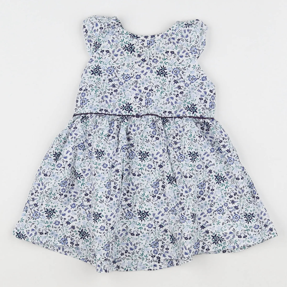 Vertbaudet - robe bleu - 12 mois