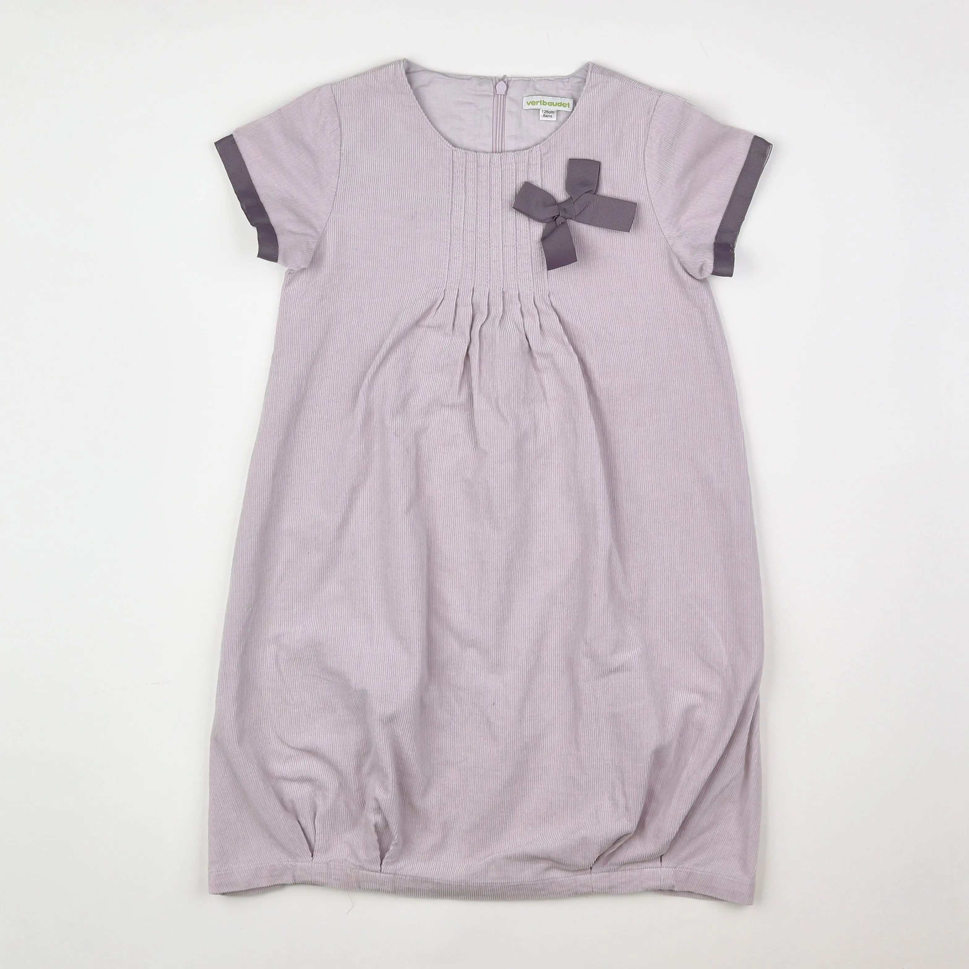 Vertbaudet - robe violet - 8 ans