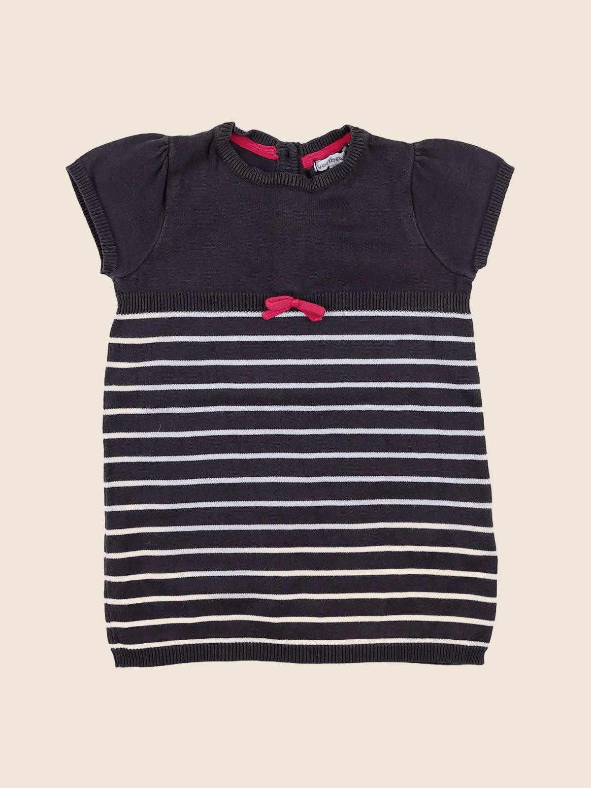Vertbaudet - robe marron - 18 mois