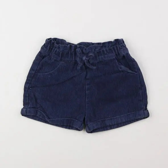 Vertbaudet - short bleu - 9 mois