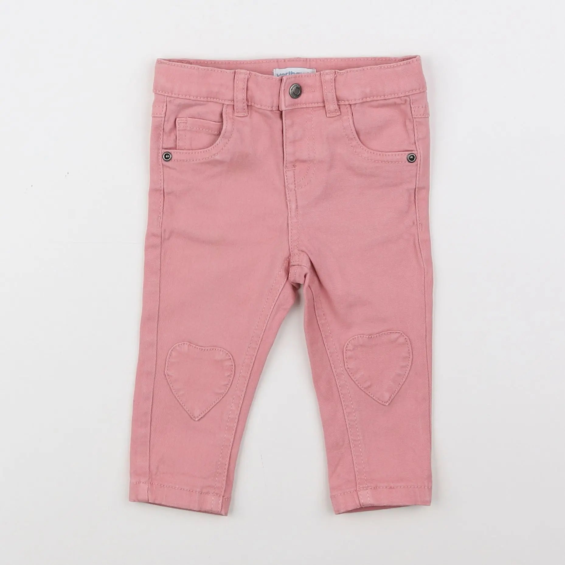 Vertbaudet - pantalon rose - 9 mois
