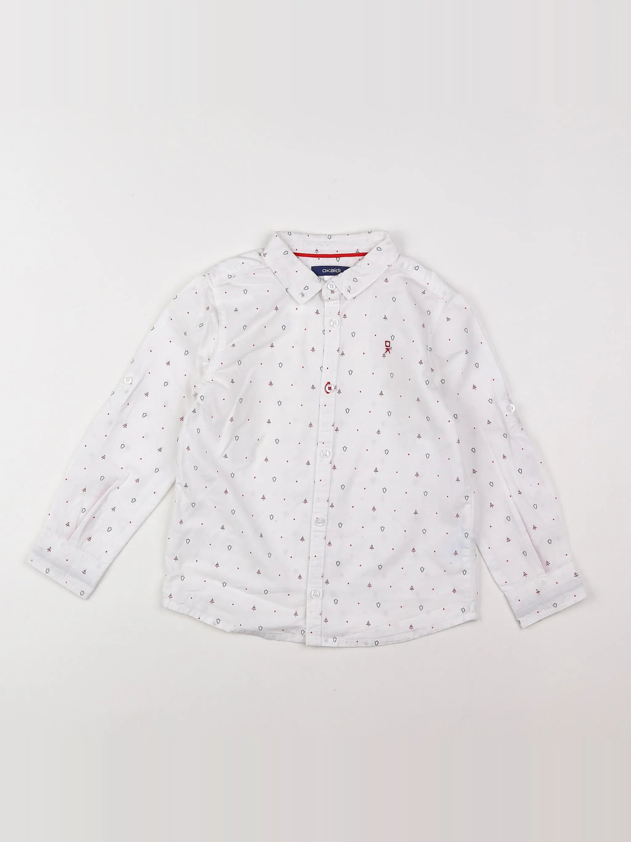 Okaidi - chemise blanc - 4 ans