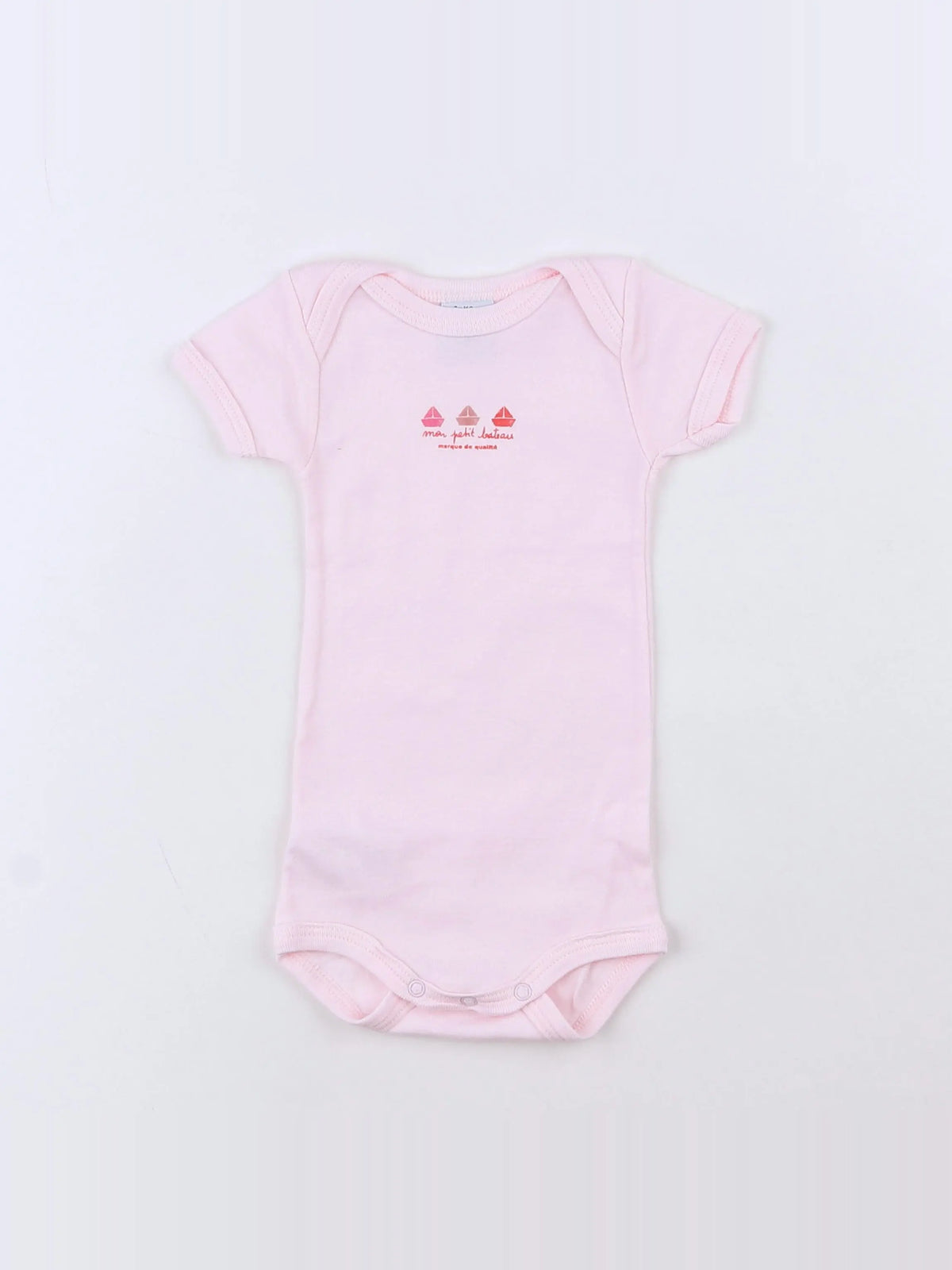 Petit Bateau - body rose - 3 mois