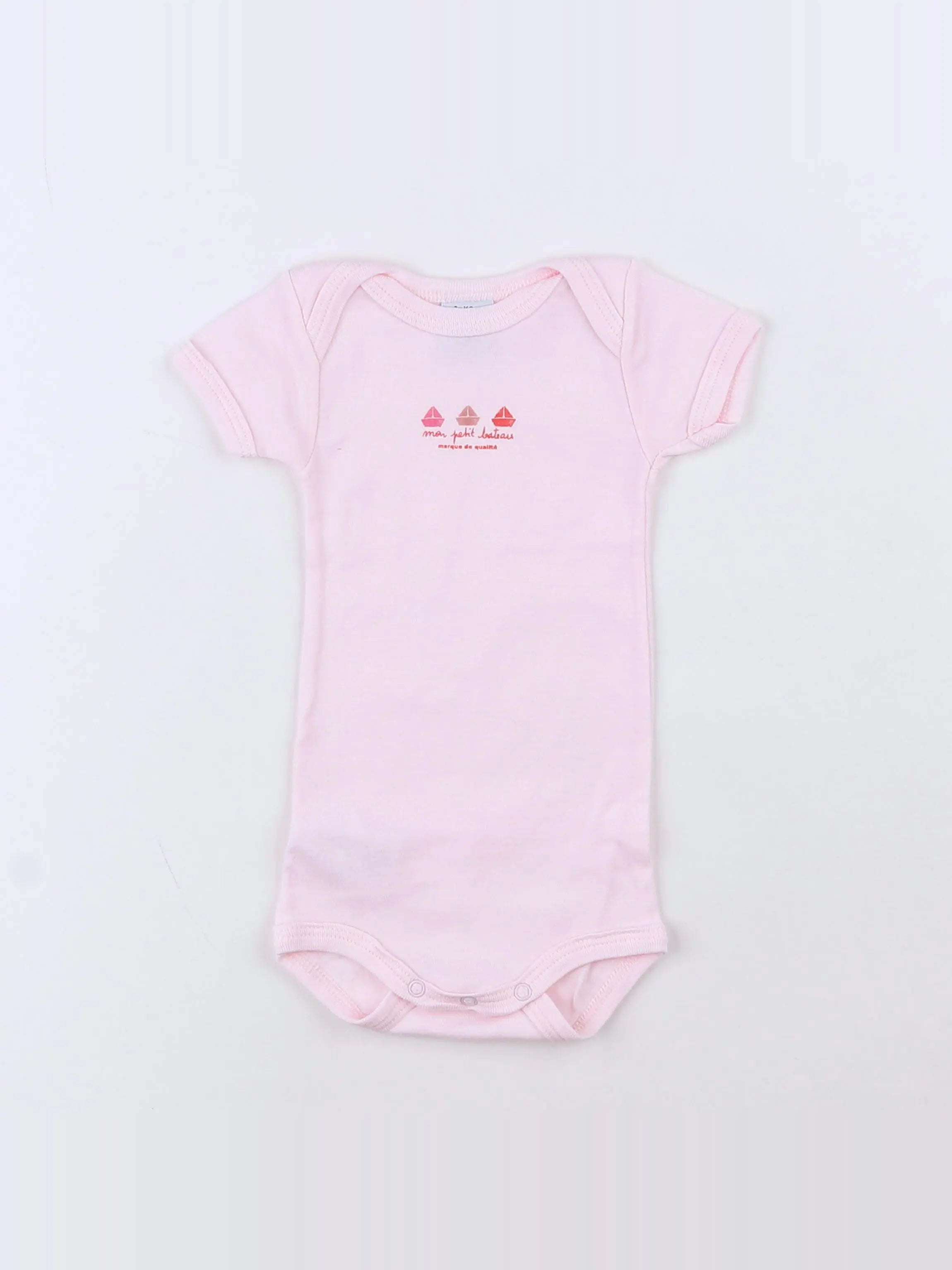 Petit Bateau - body rose - 3 mois