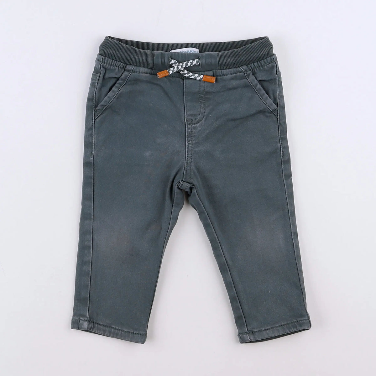Vertbaudet - pantalon vert - 12 mois