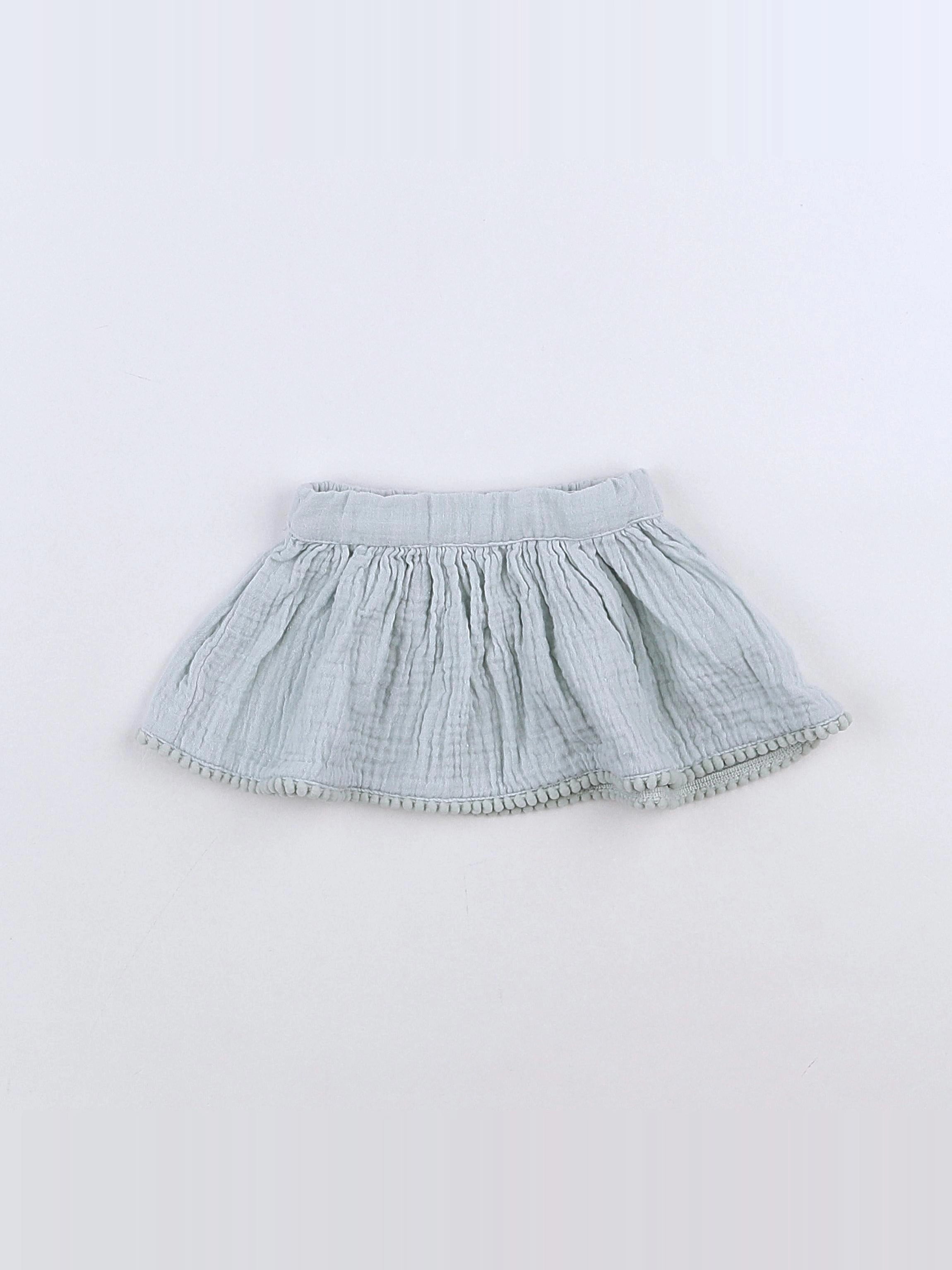 Tape à l'oeil - jupe bleu, vert - 3 mois