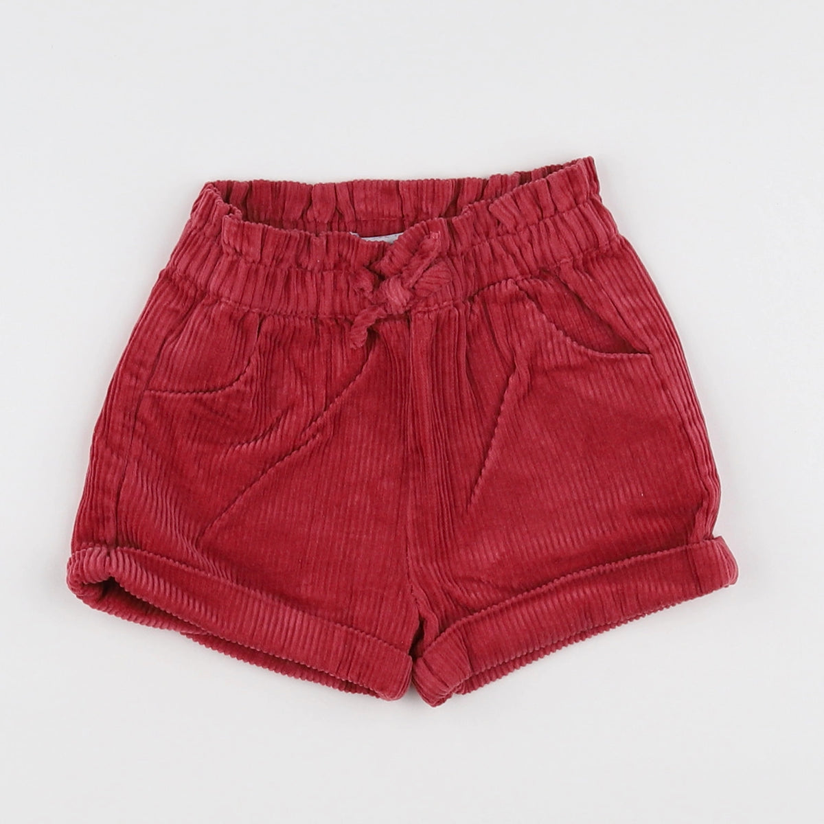 Vertbaudet - short rouge - 18 mois