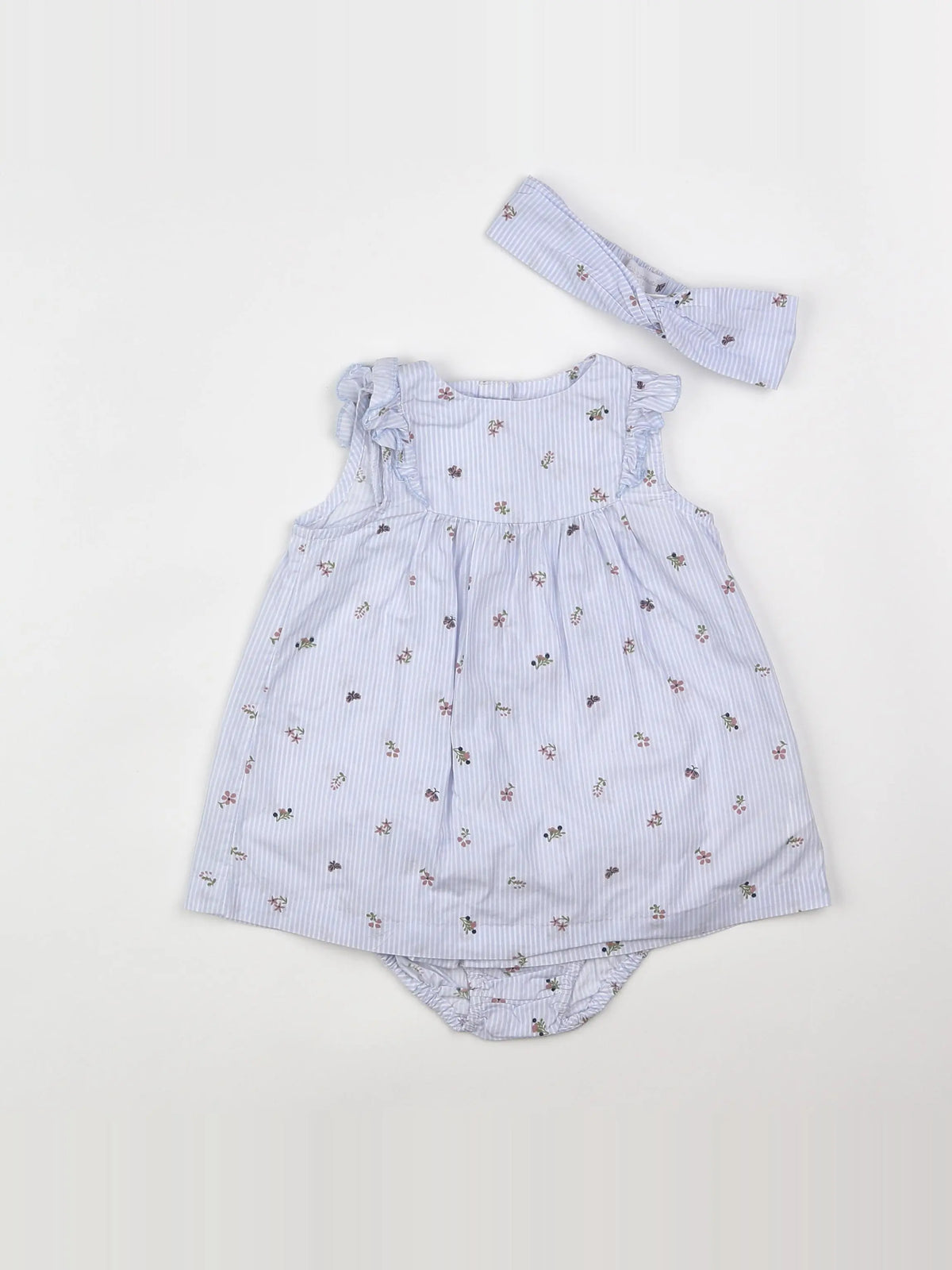Cadet Rousselle - robe bleu - 6 mois