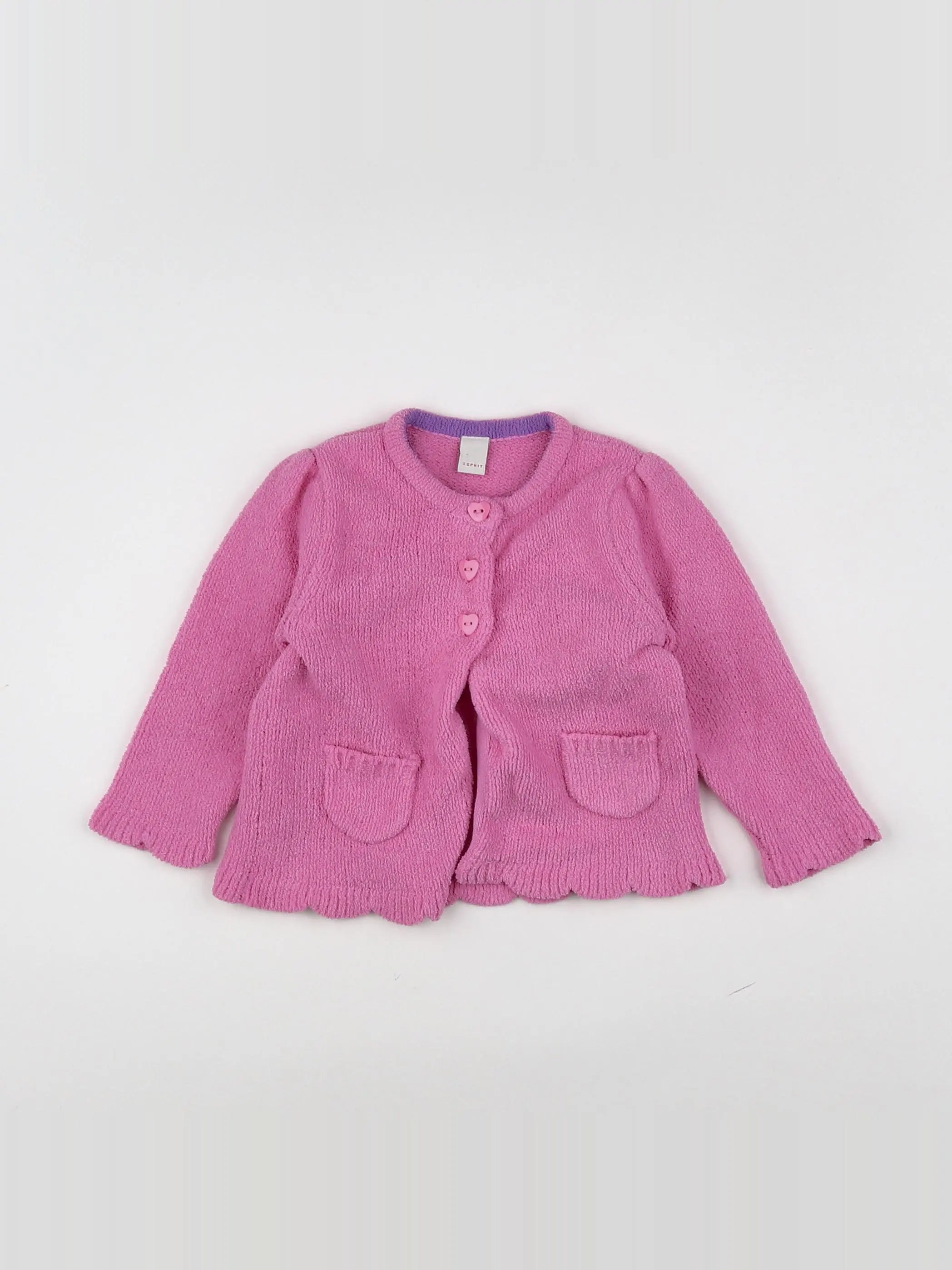 Esprit - gilet rose - 6 mois