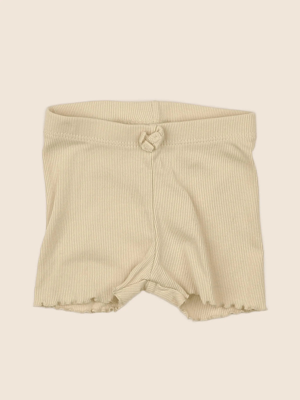 H&M - short beige - 3/6 mois