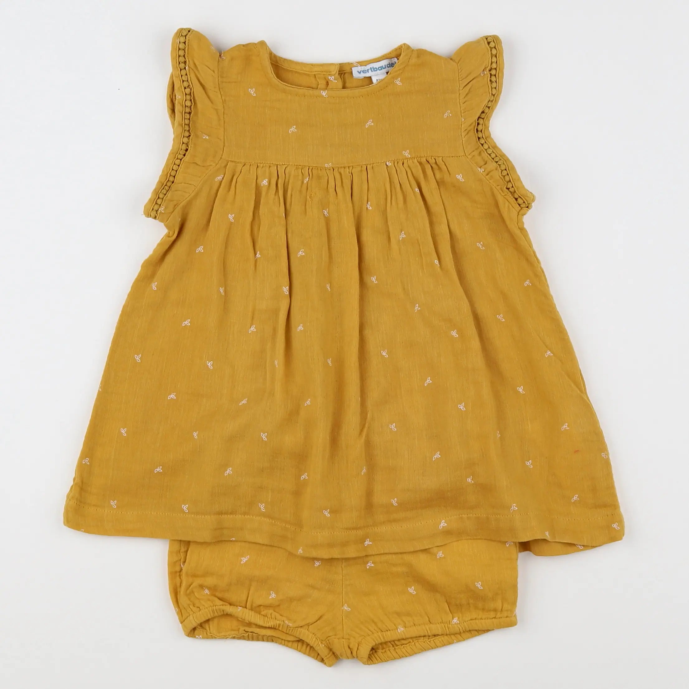 Vertbaudet - robe jaune - 18 mois