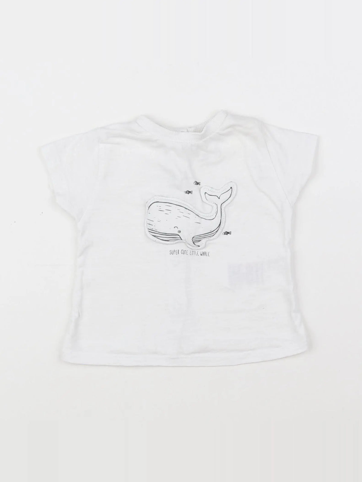 Vertbaudet - tee-shirt blanc - 3 mois