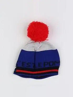 Catimini - bonnet bleu, gris - 12/18 mois