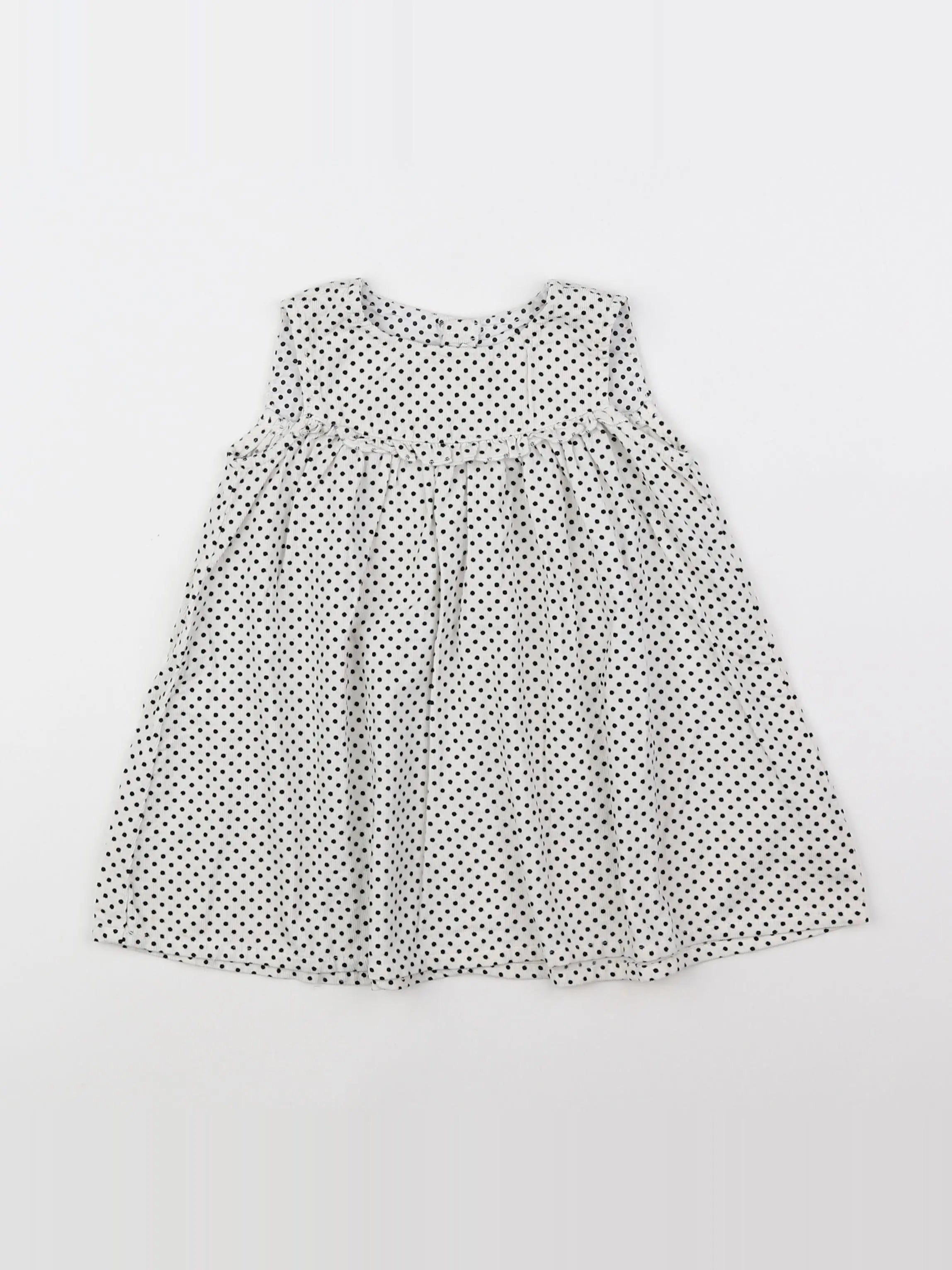 H&M - robe blanc - 9/12 mois