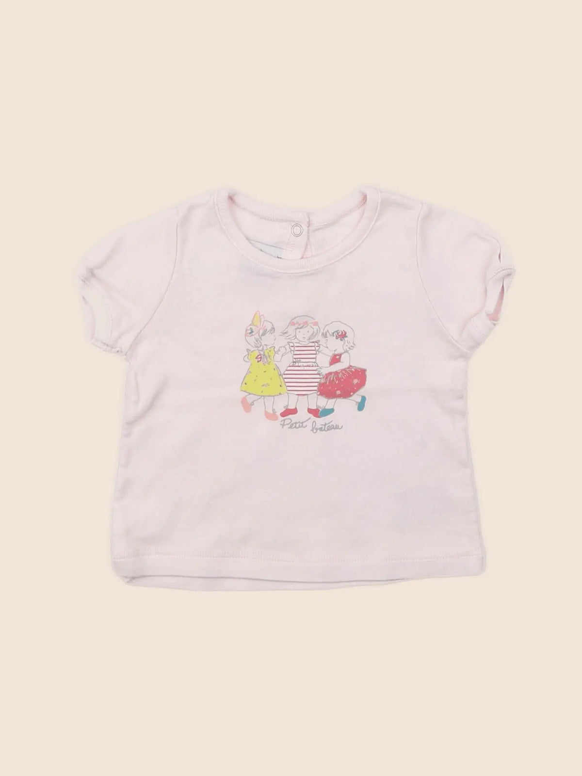 Petit Bateau - tee-shirt rose - 3 mois