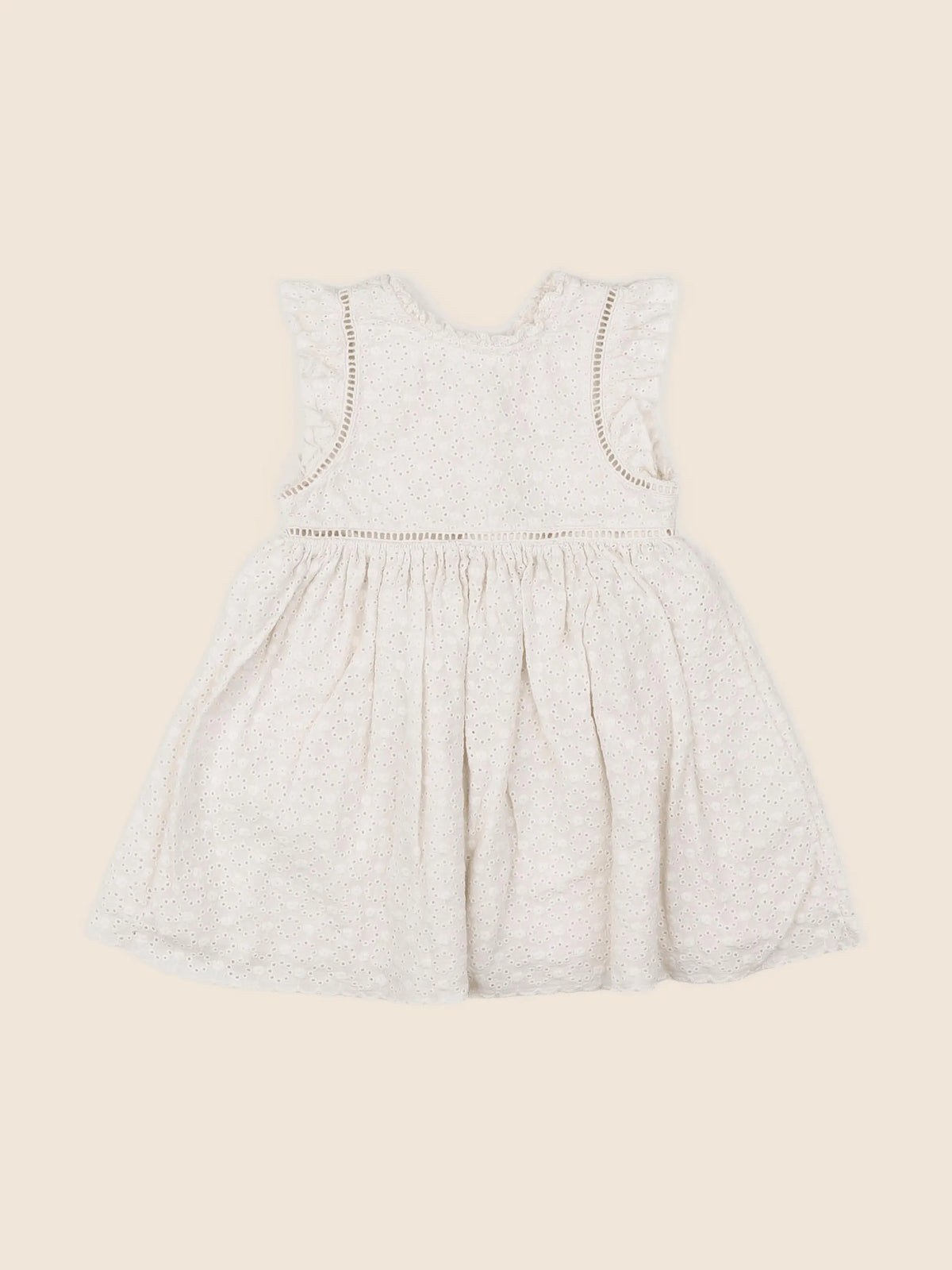 Vertbaudet - robe beige - 18 mois