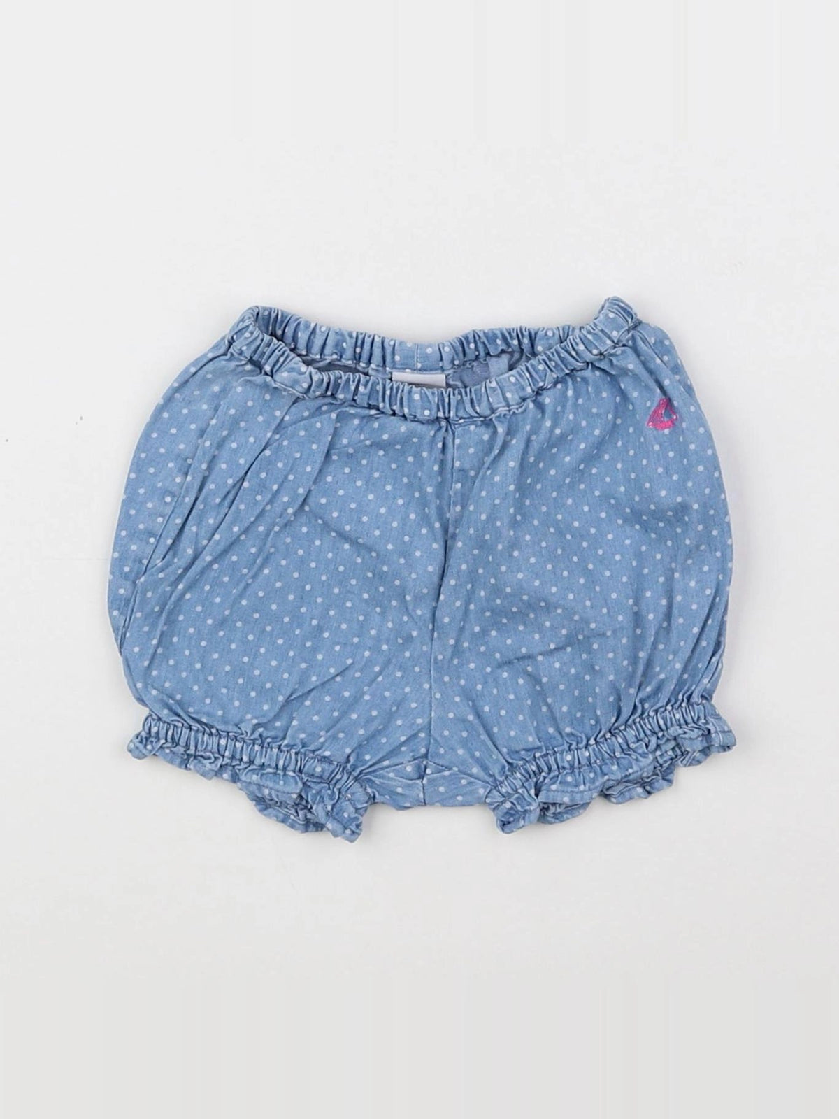 Petit Bateau - bloomer bleu - 6 mois