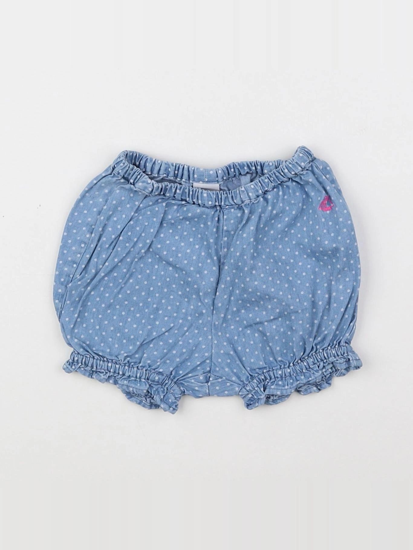 Petit Bateau - bloomer bleu - 6 mois