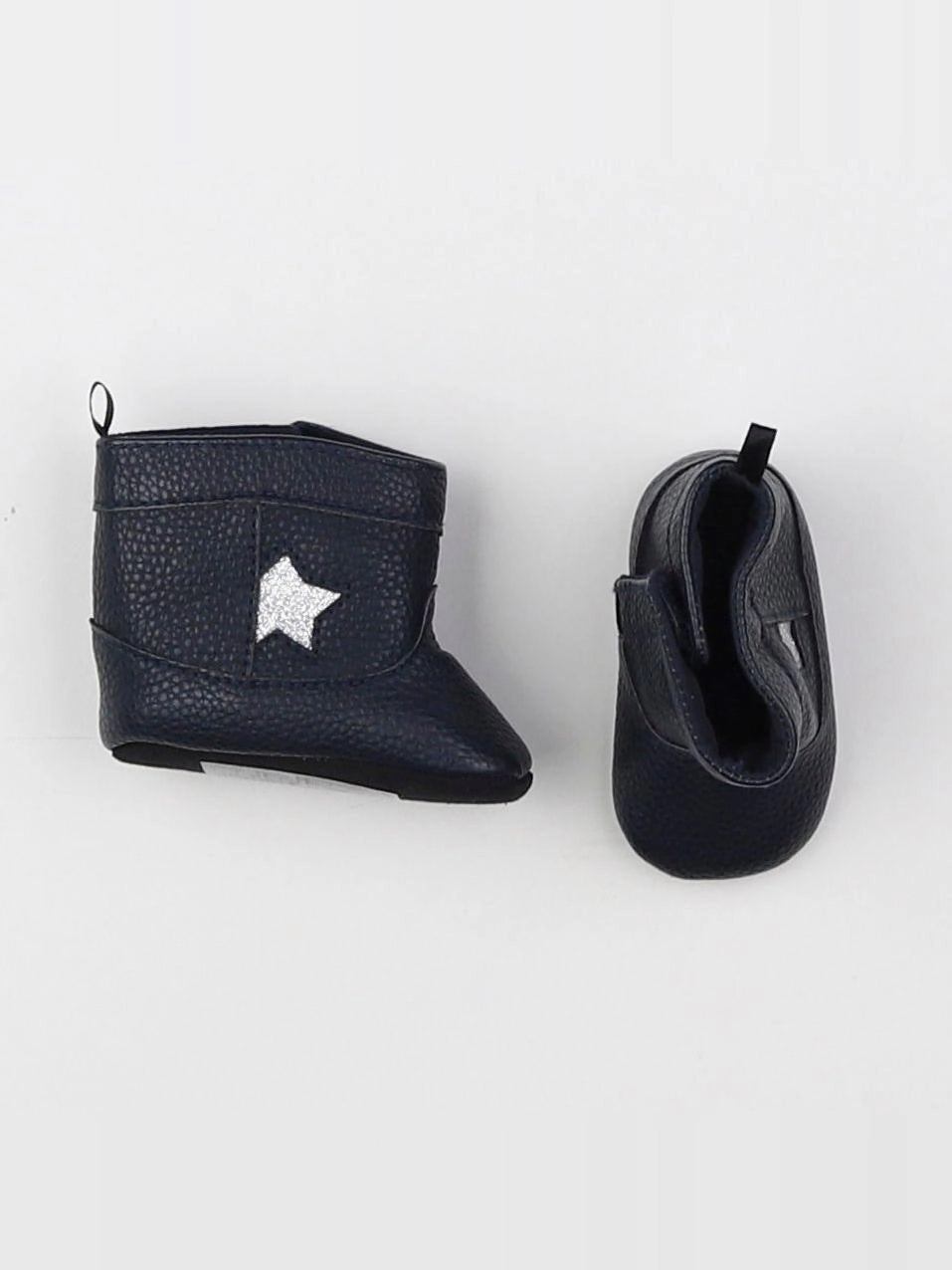 Tape à l'oeil - chaussons bleu, argent - pointure 17/18