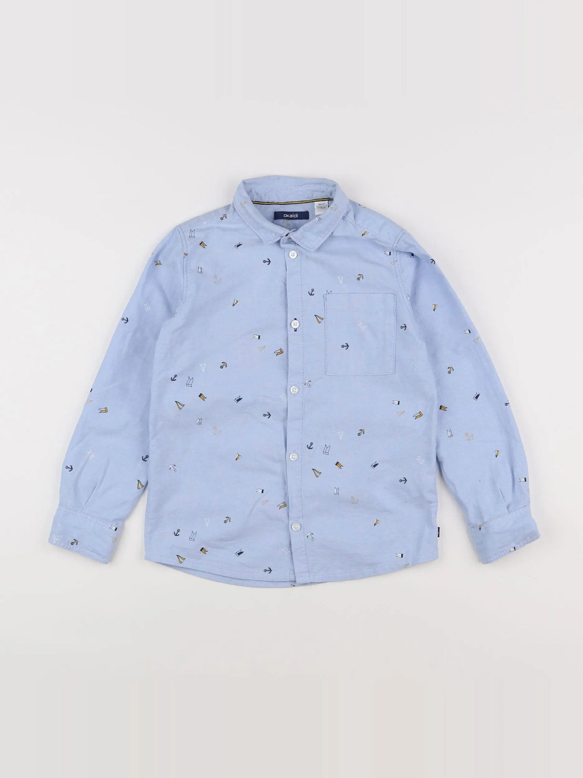 Okaidi - chemise bleu - 6 ans