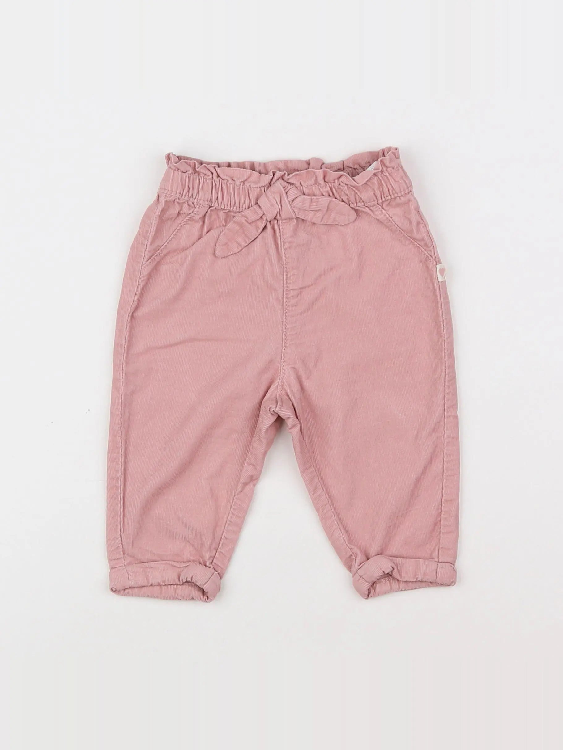 H&M - pantalon rose - 3/6 mois