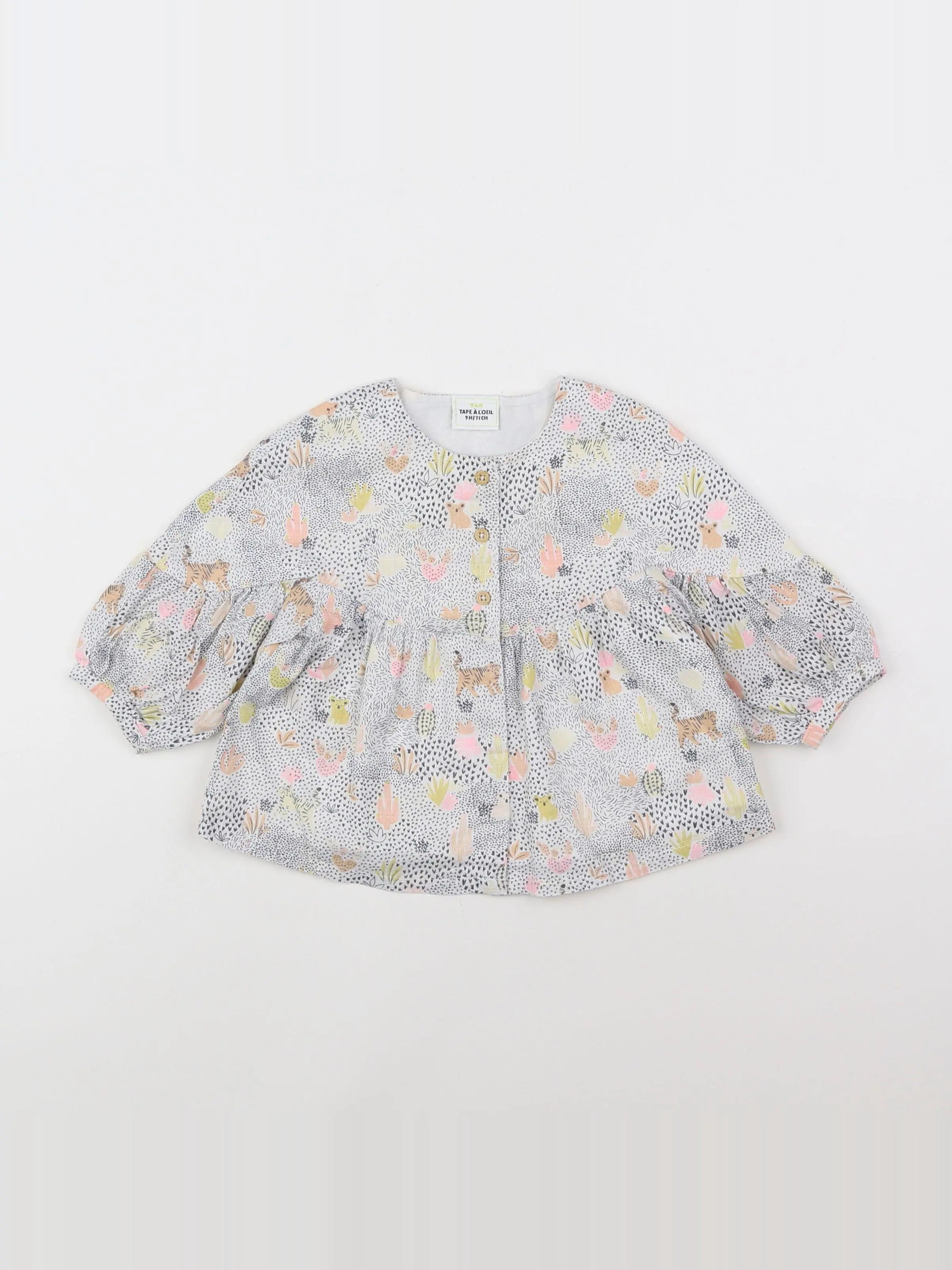 Tape à l'oeil - blouse blanc - 9 mois