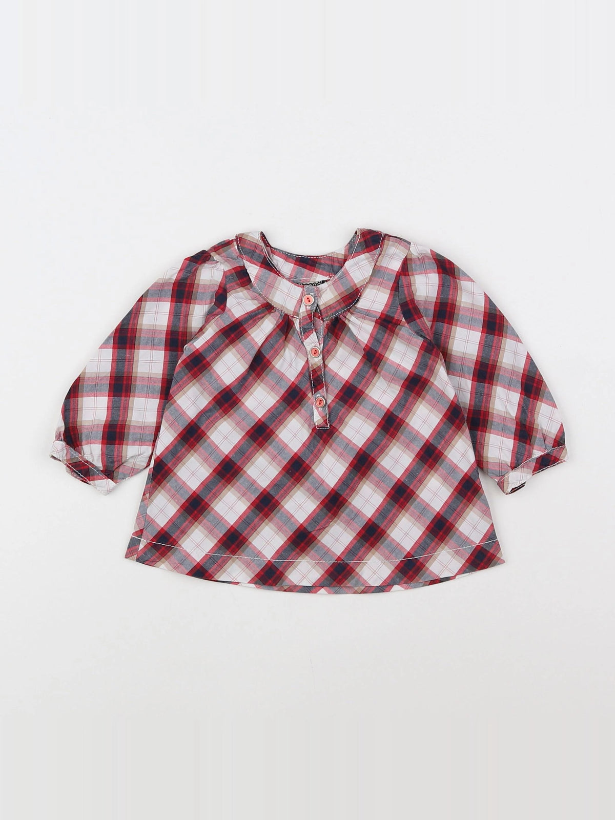 Tape à l'oeil - blouse rouge - 9 mois