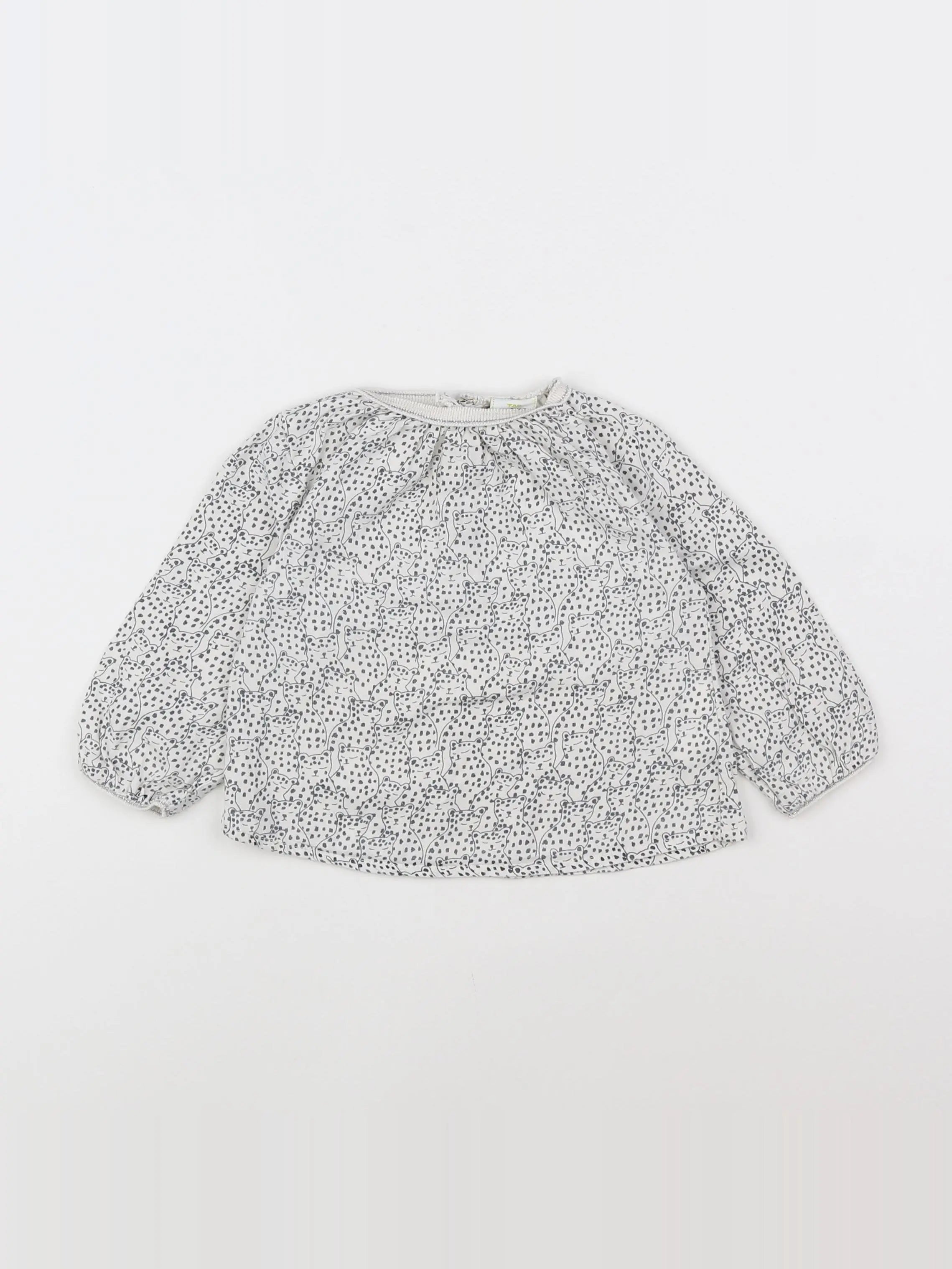 Tape à l'oeil - blouse blanc - 12 mois