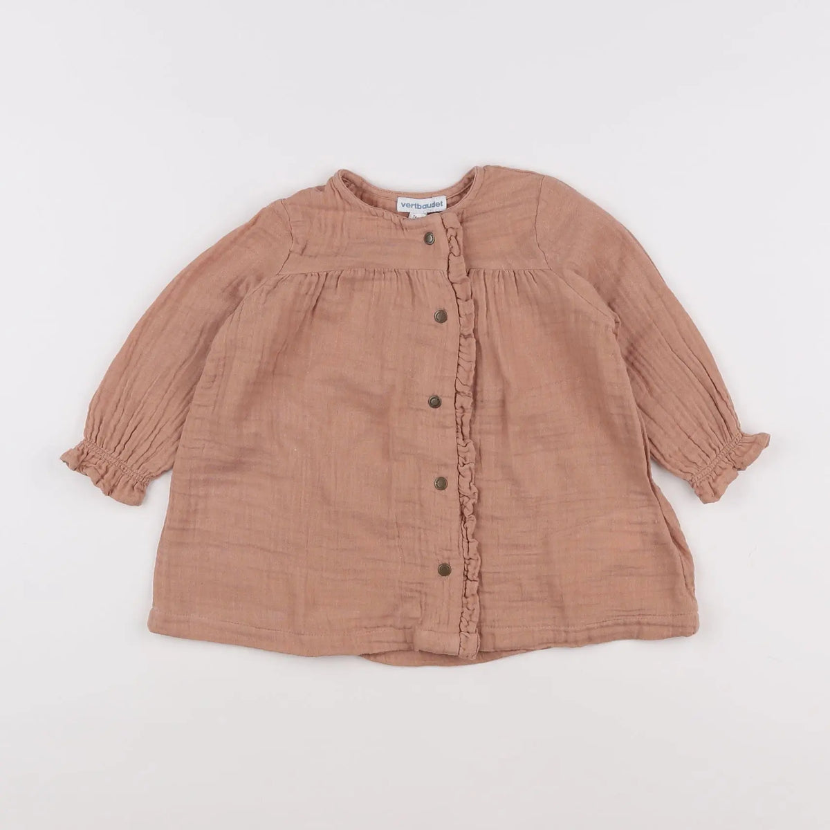 Vertbaudet - robe orange - 12 mois