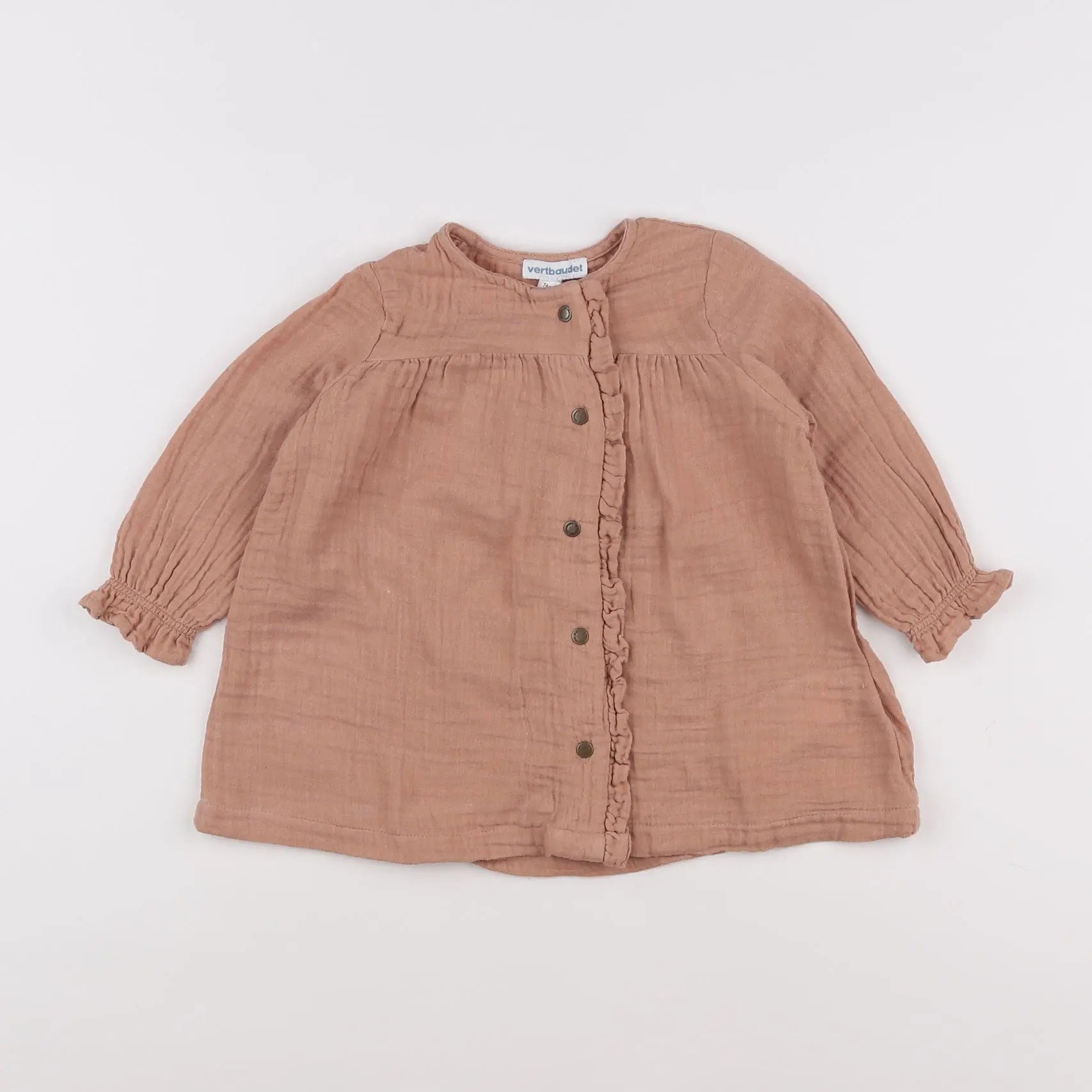 Vertbaudet - robe orange - 12 mois