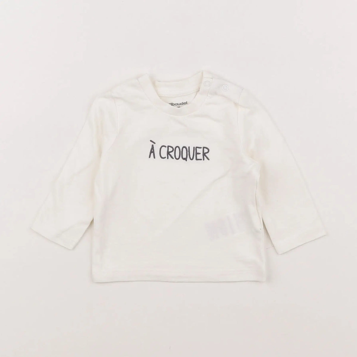 Vertbaudet - tee-shirt beige - 3 mois