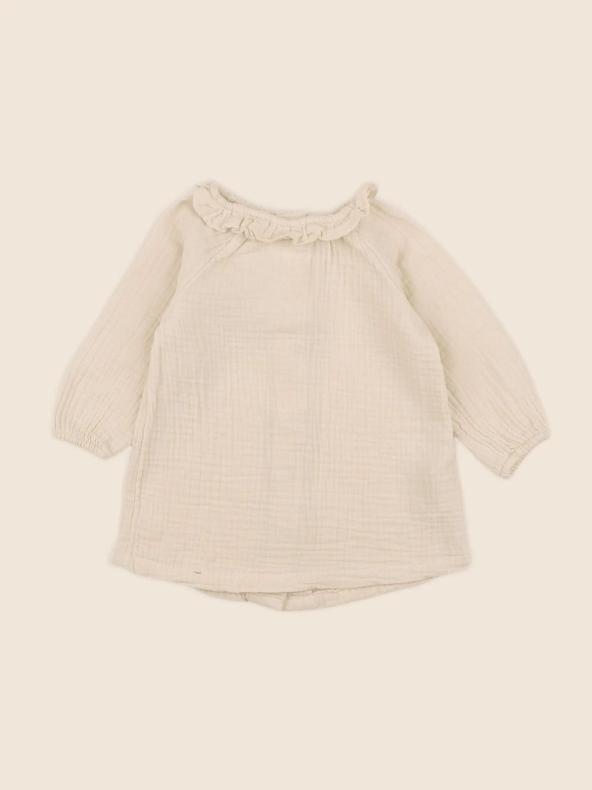 H&M - robe beige - 6 mois