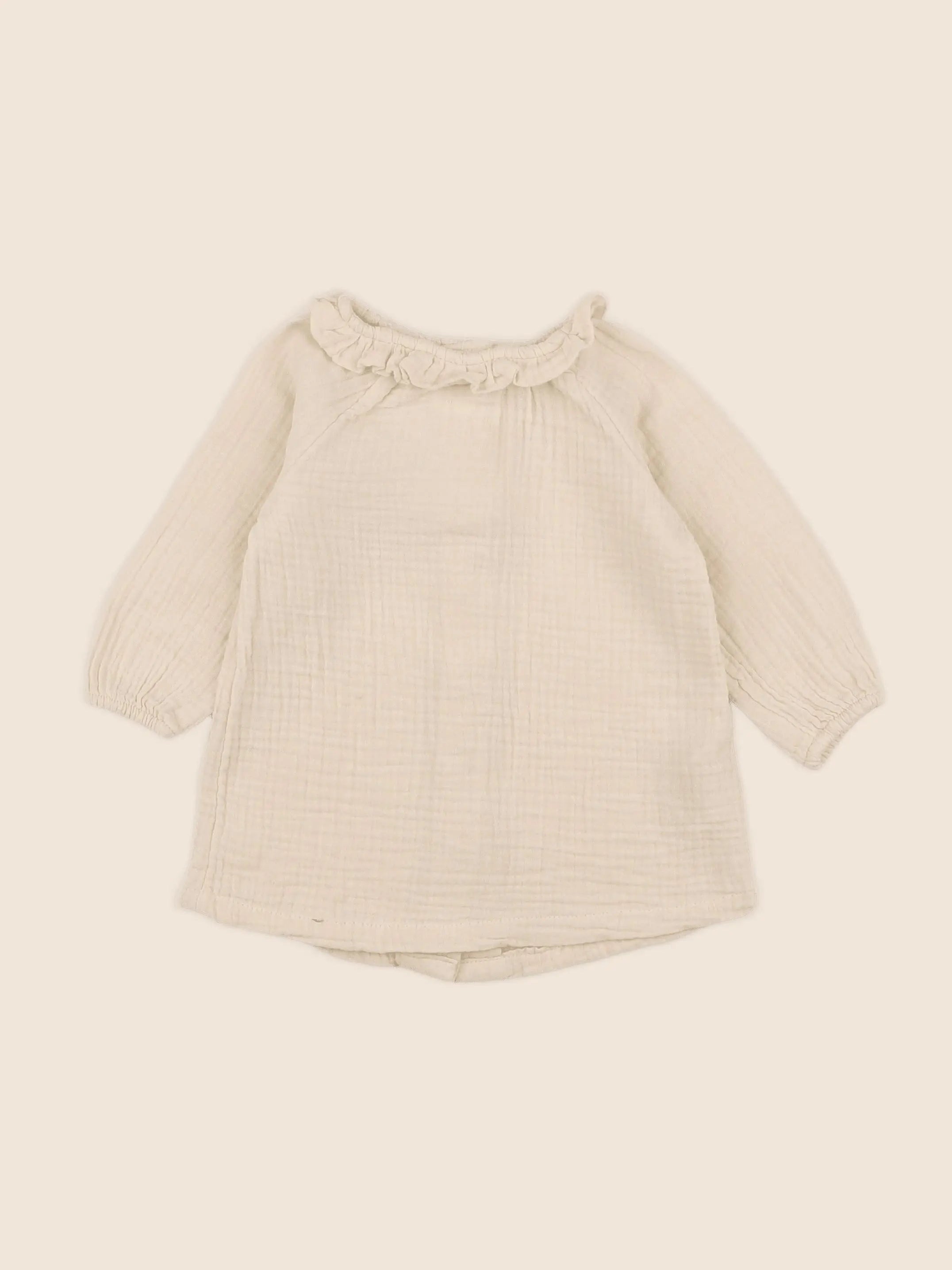 H&M - robe beige - 6 mois