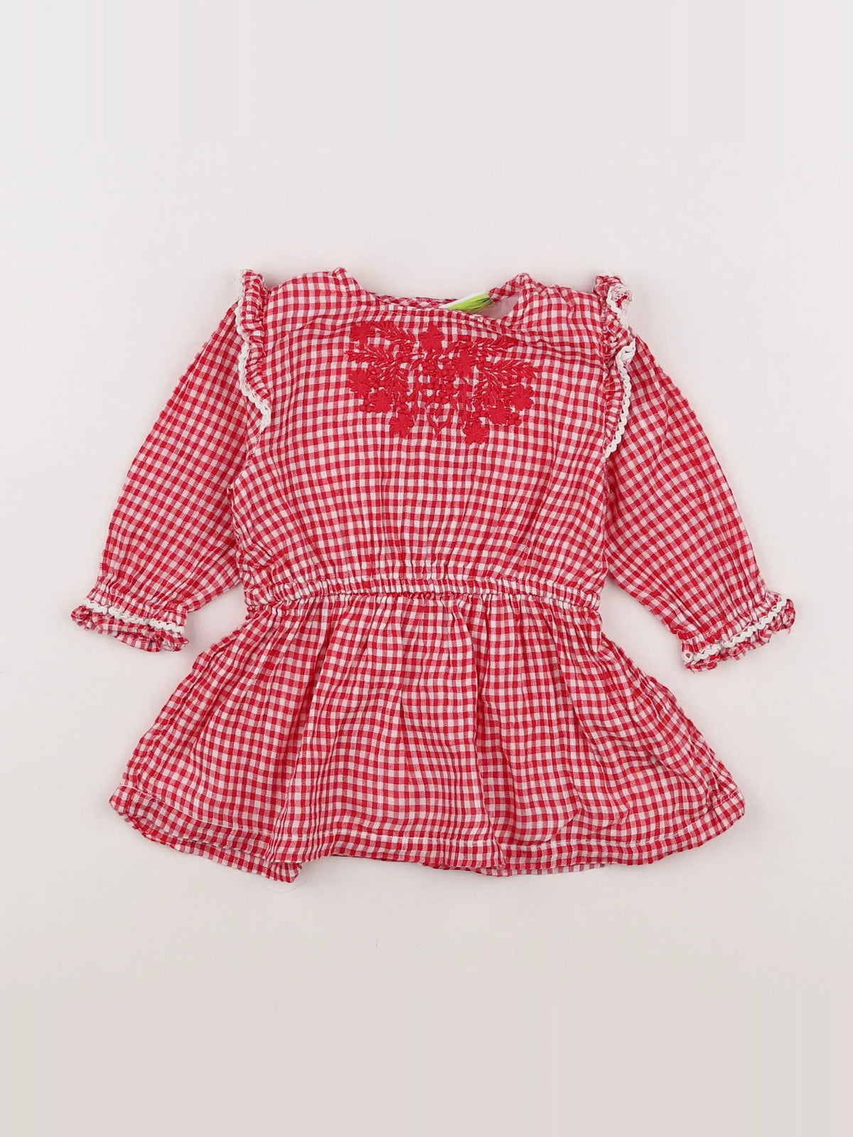 Tape à l'oeil - robe rouge, blanc - 9 mois