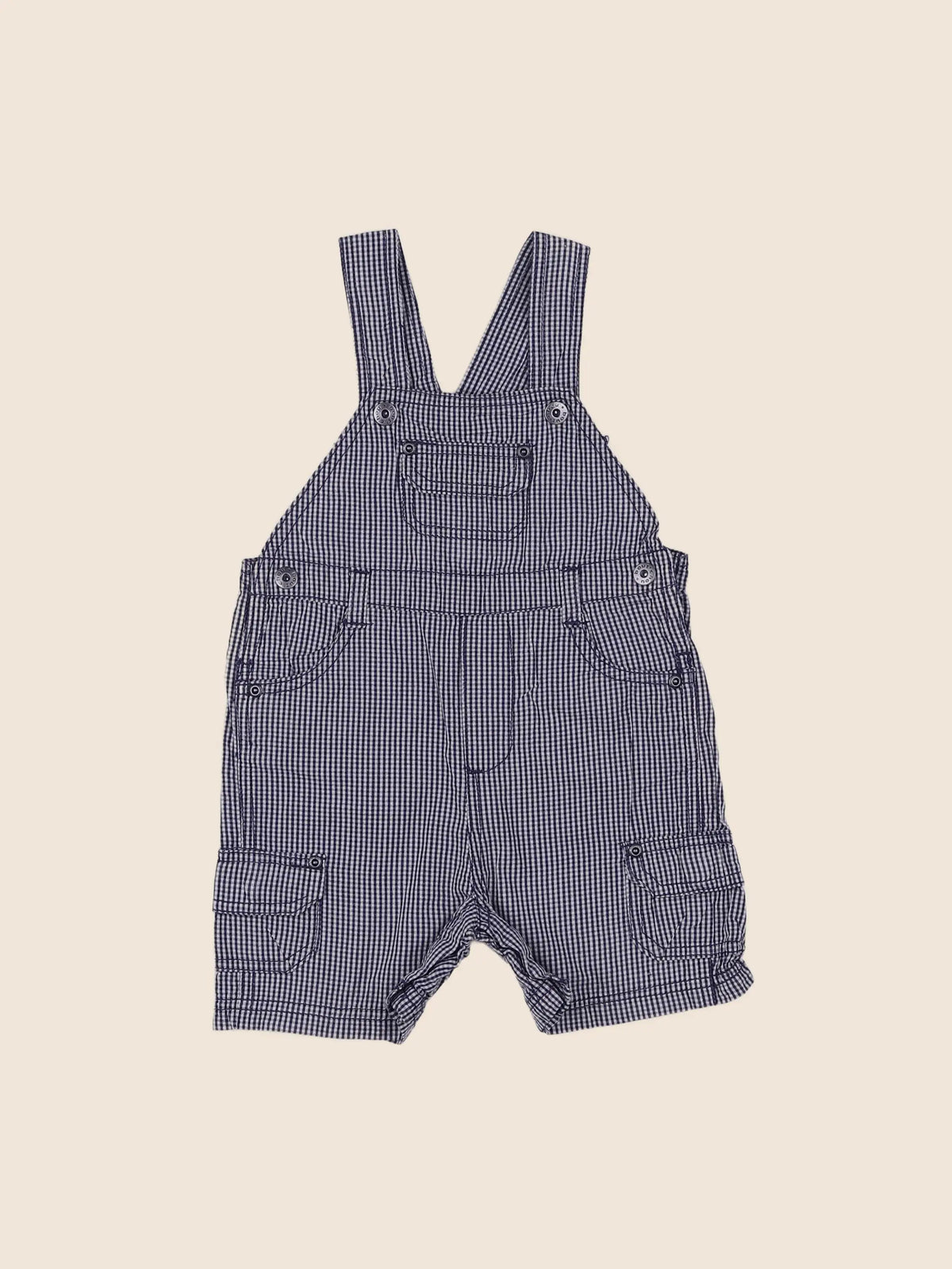 Boutchou - salopette blanc, bleu - 12 mois